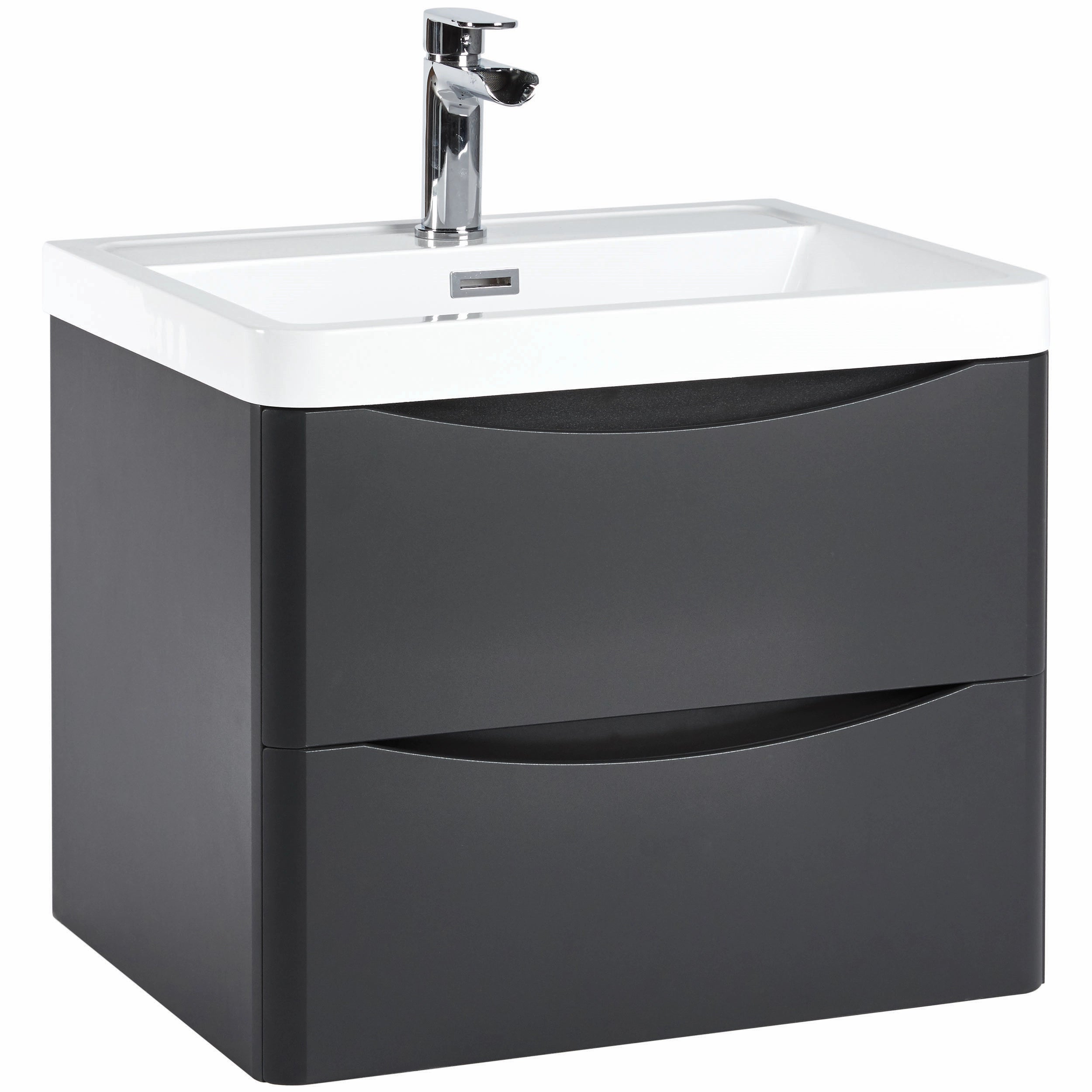 Bella Wall Hung Basin Sink Vanity Unit