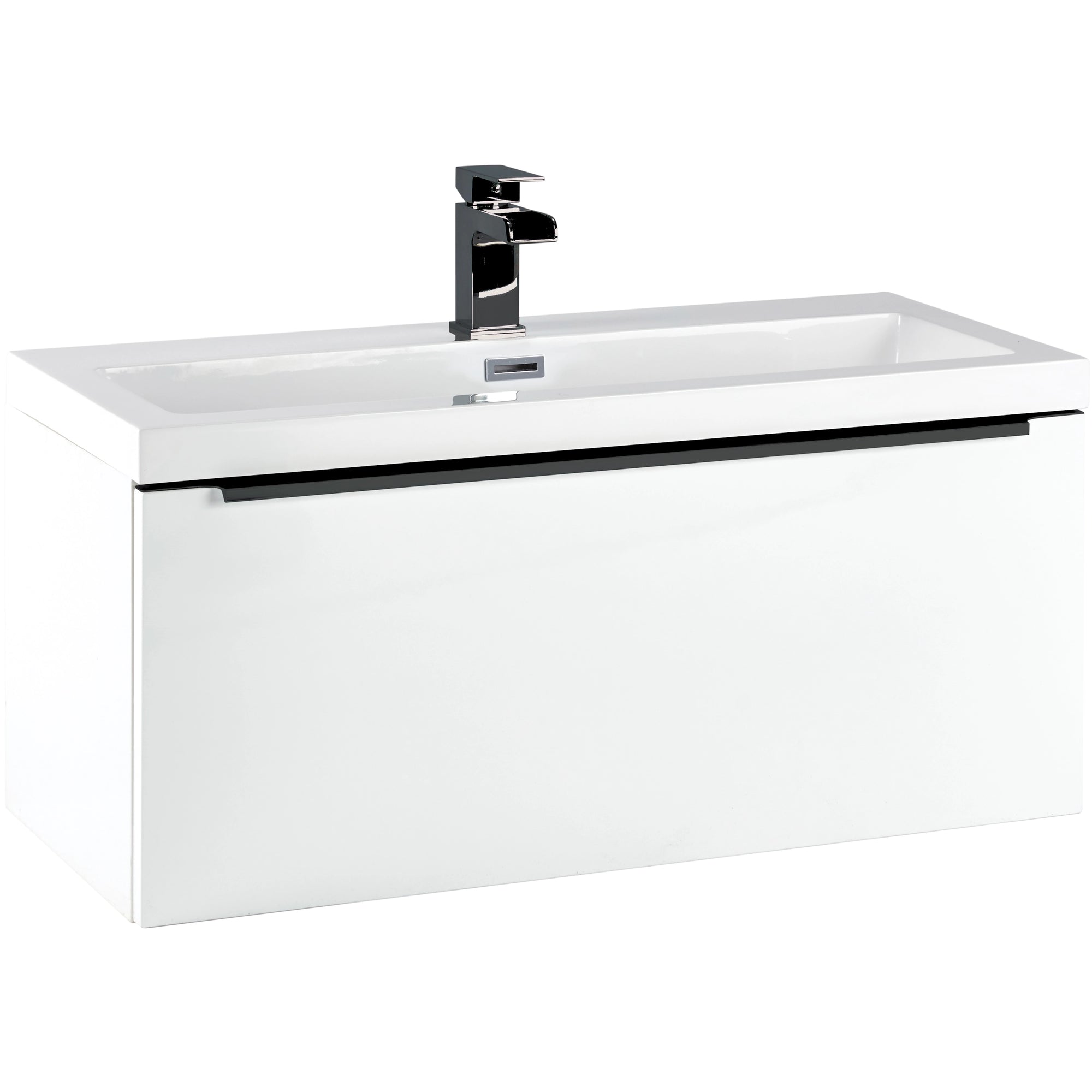 Muro Wall Hung Basin Sink Vanity Unit