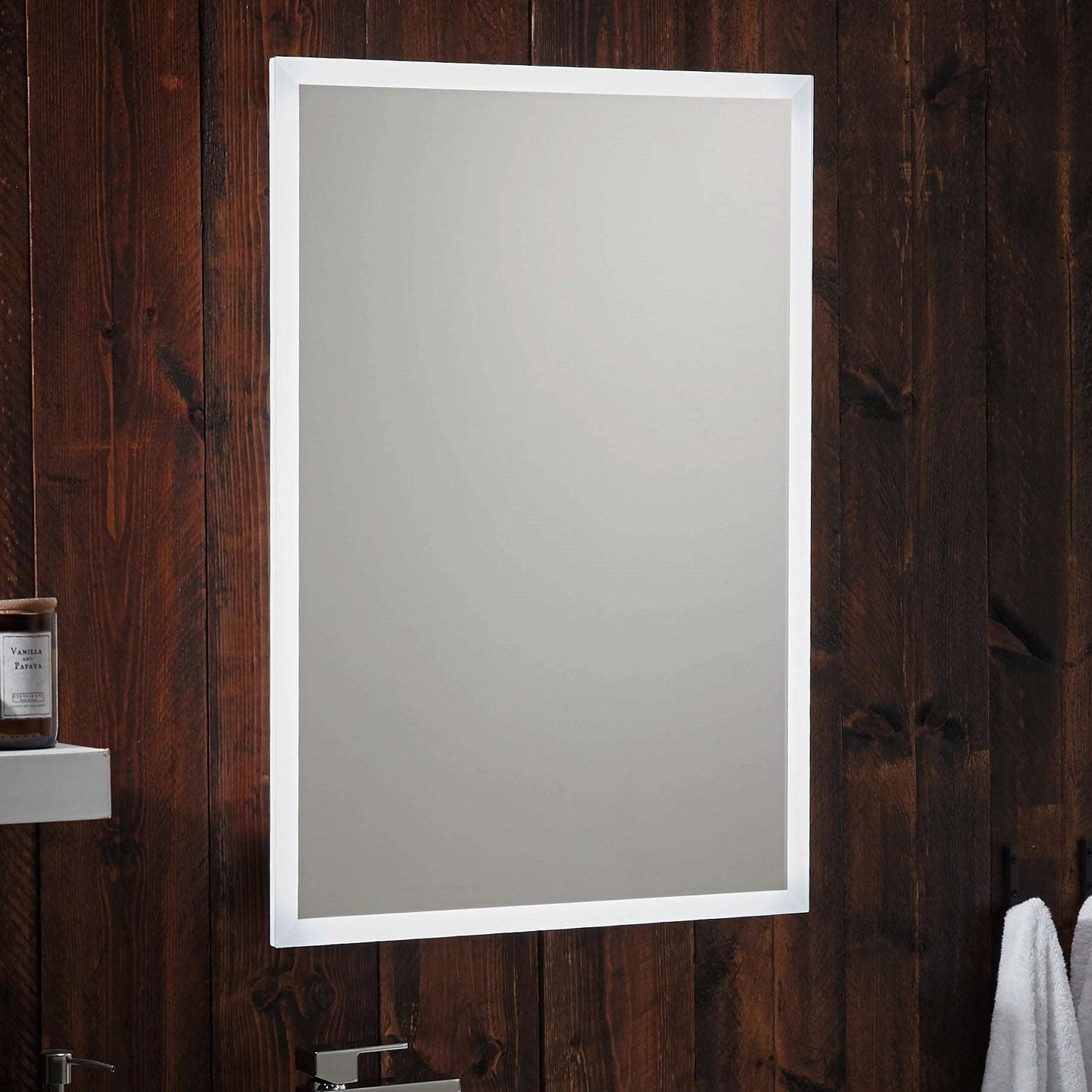 Bluetooth Mosca Wall Hung Straight Edge LED Mirror