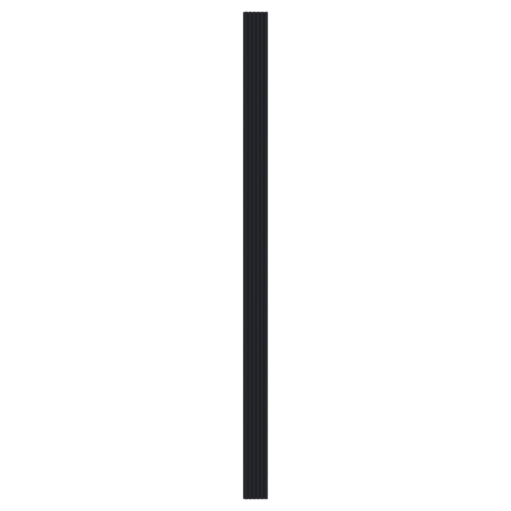 Aluvo Half Round Black Waterproof Wall Panel