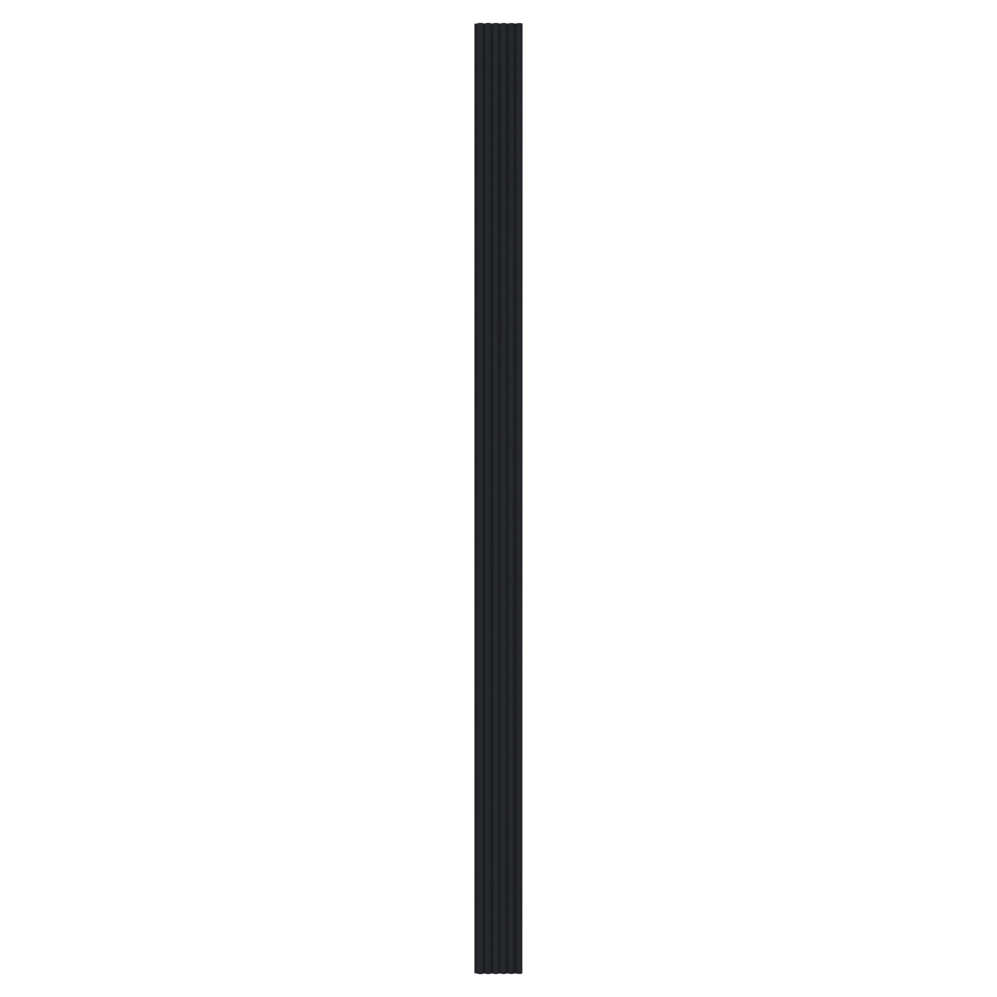 Aluvo Half Round Black Waterproof Wall Panel