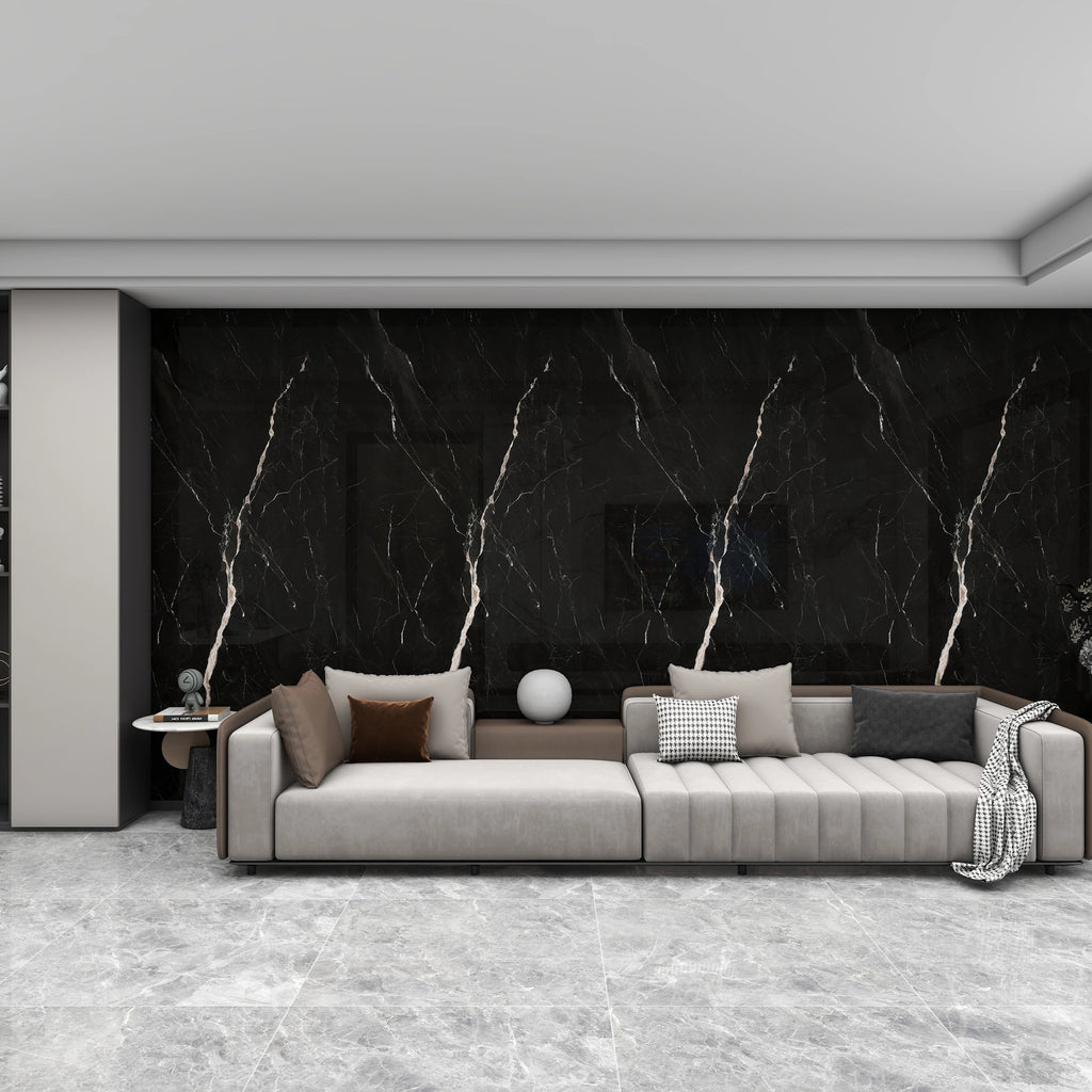 Vellura Black Marble Waterproof Wall Panel