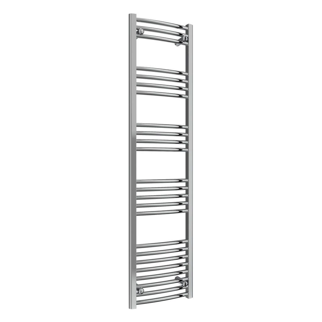 Diva Reina Designer Chrome Curved Towel Rail Radiator