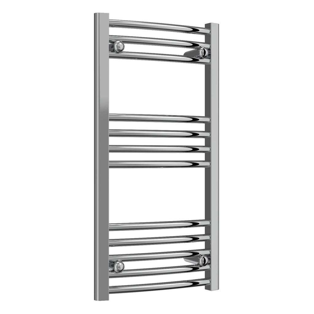 Diva Reina Designer Chrome Curved Towel Rail Radiator