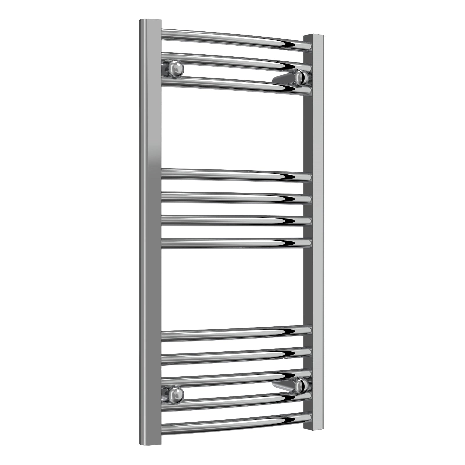 Diva Reina Designer Chrome Curved Towel Rail Radiator