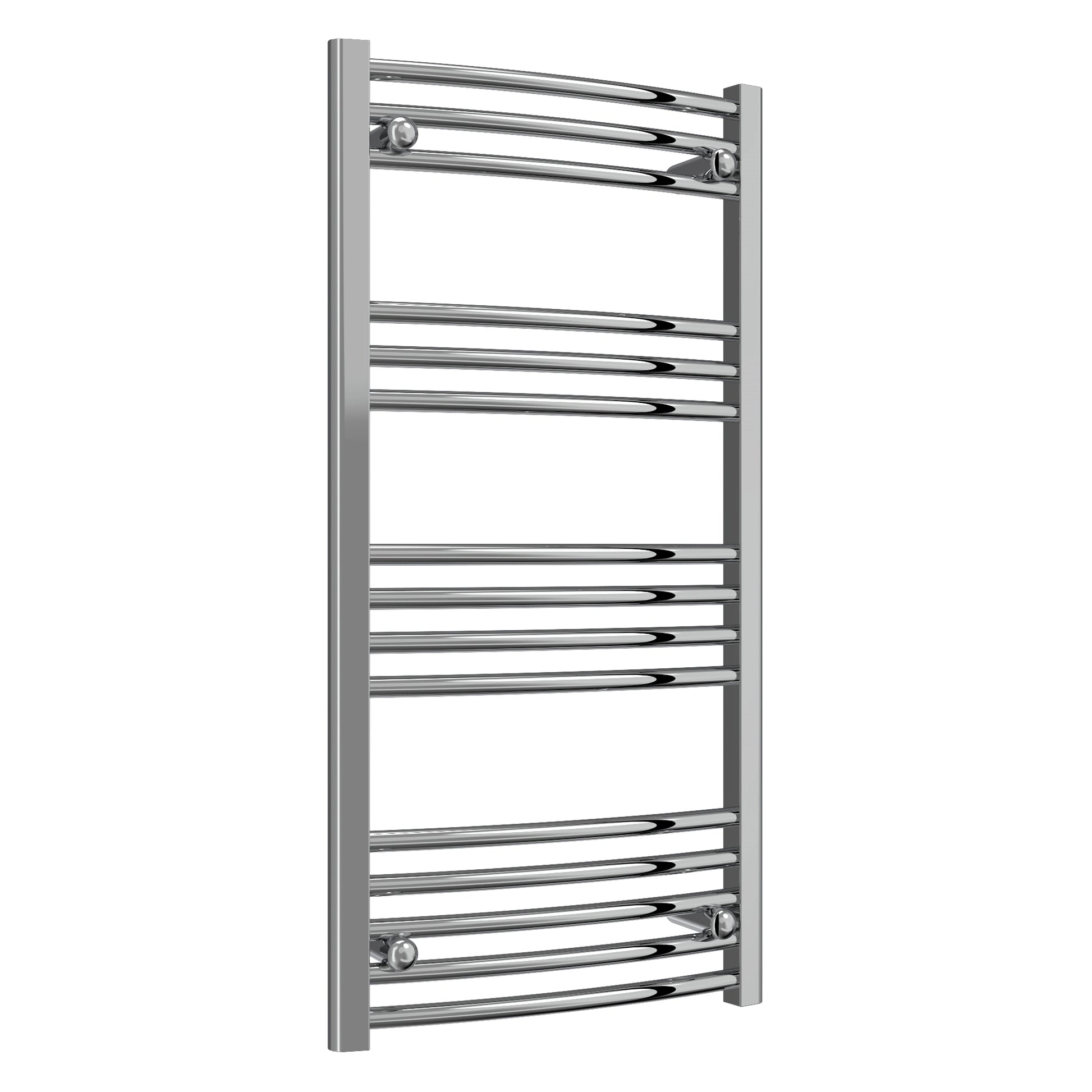 Diva Reina Designer Chrome Curved Towel Rail Radiator