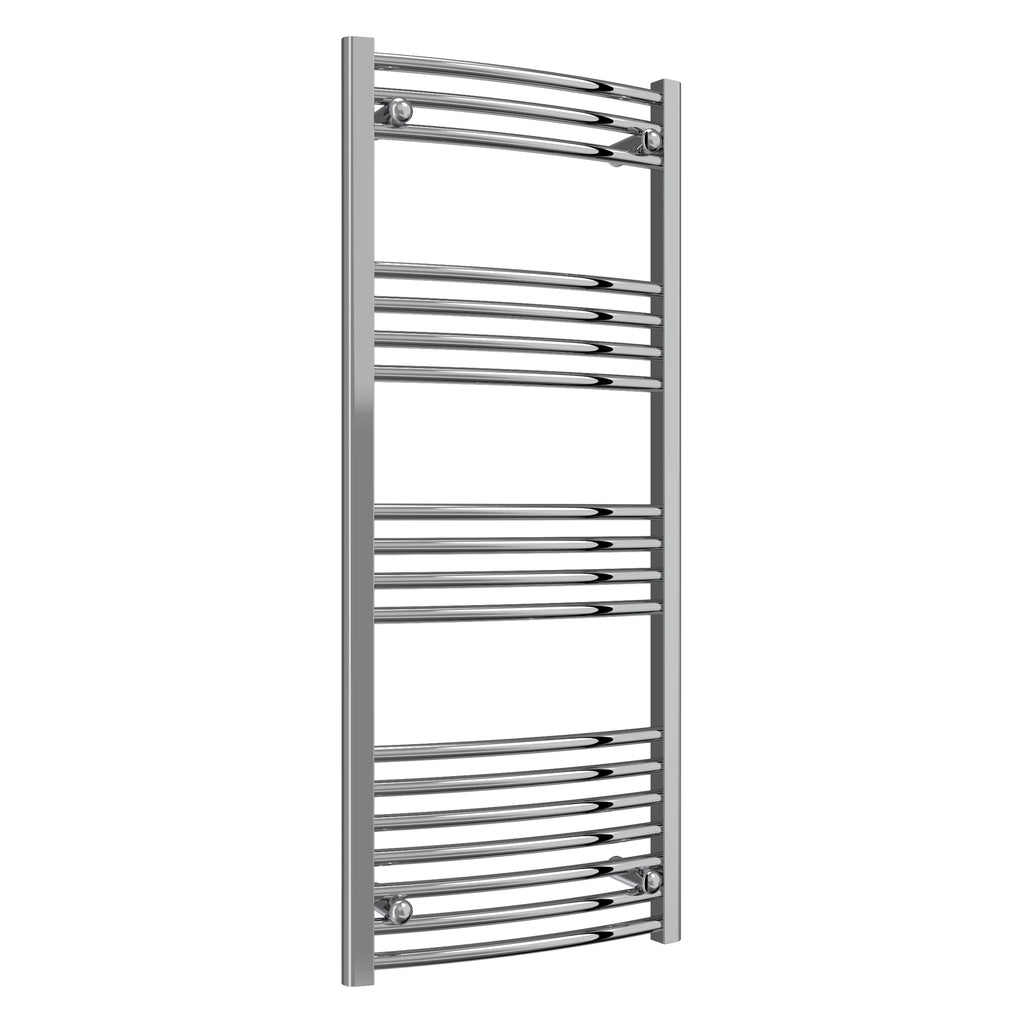 Diva Reina Designer Chrome Curved Towel Rail Radiator