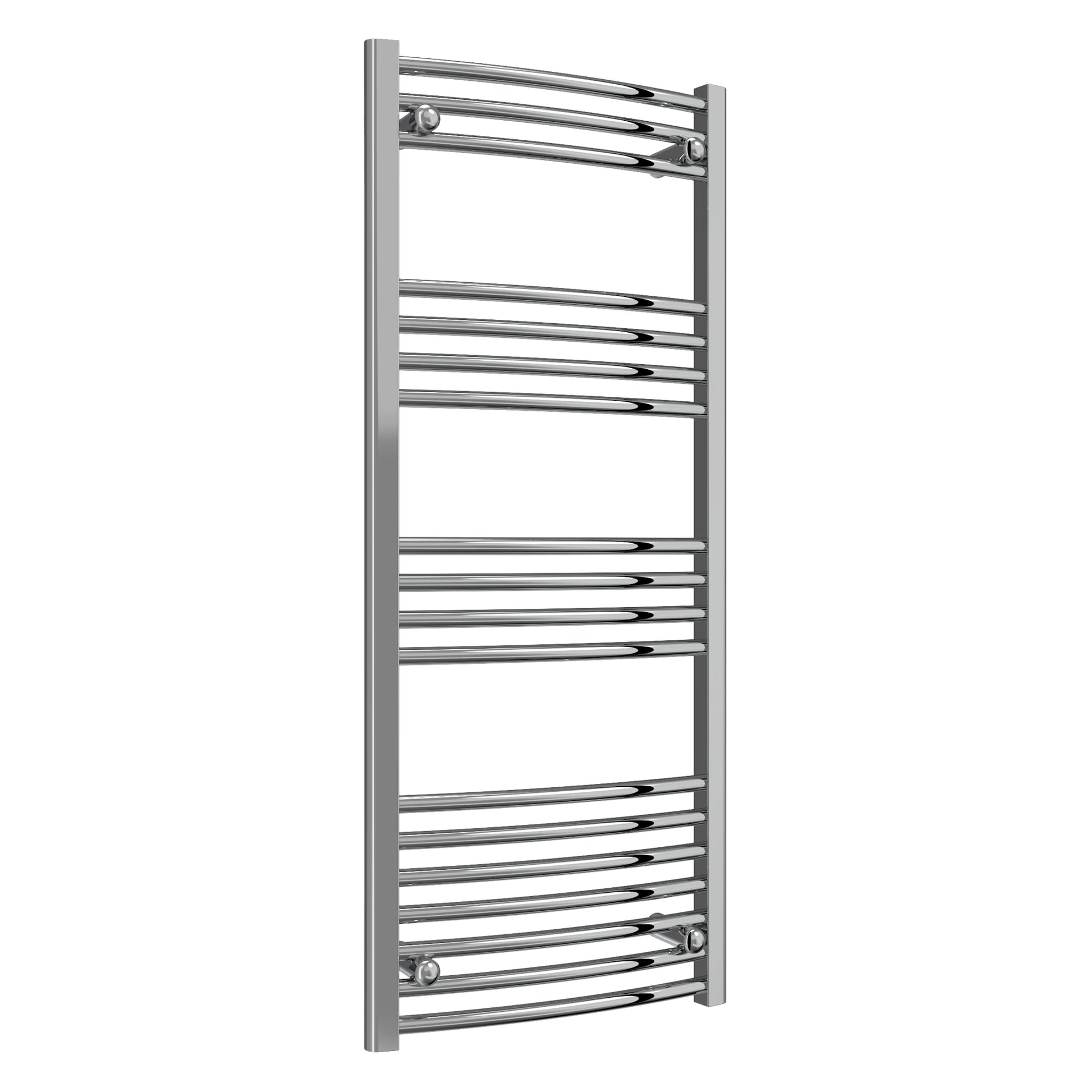 Diva Reina Designer Chrome Curved Towel Rail Radiator