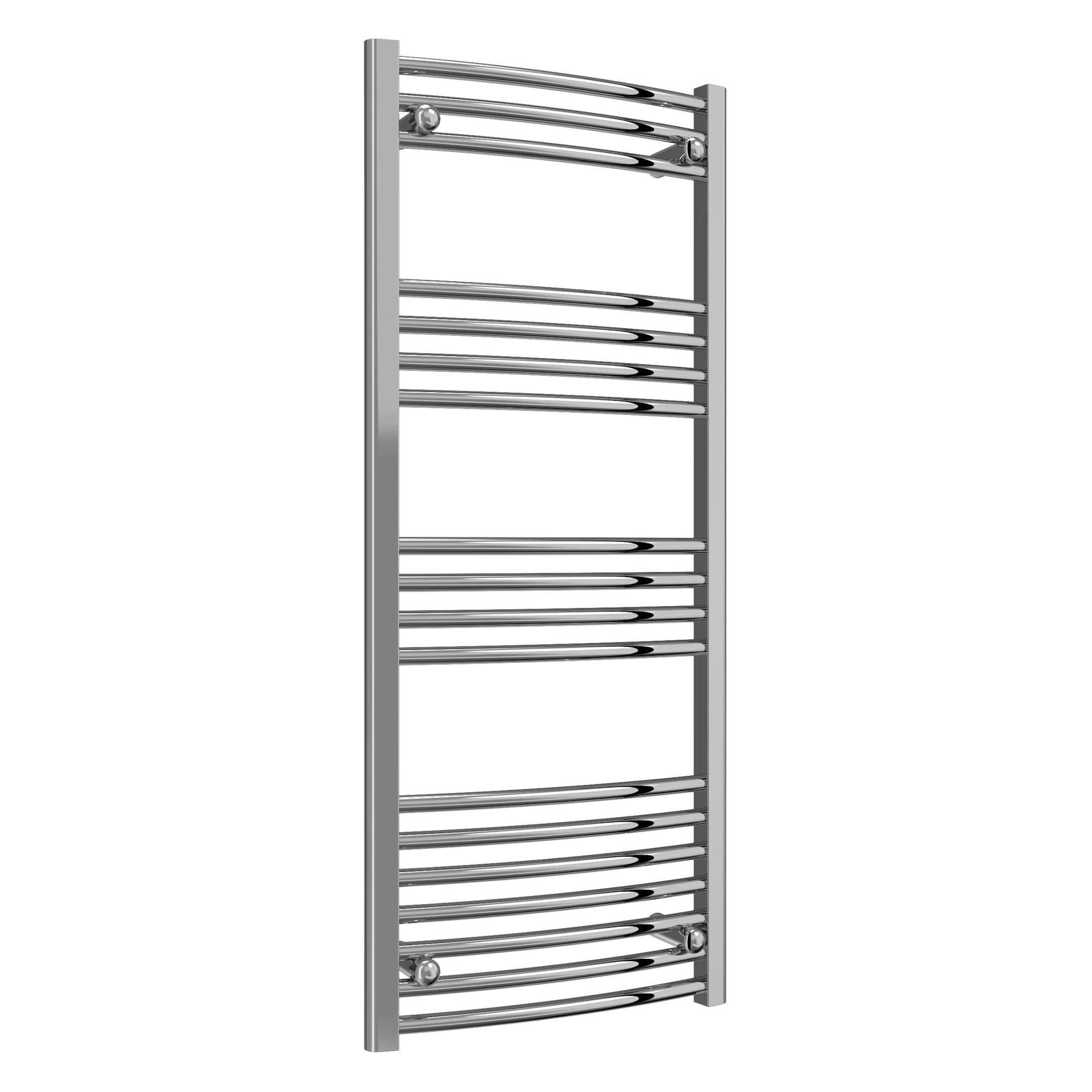 Diva Reina Designer Chrome Curved Towel Rail Radiator