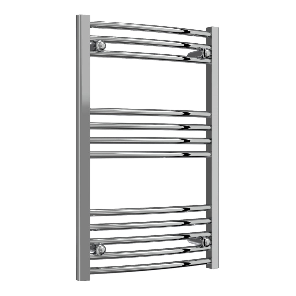 Diva Reina Designer Chrome Curved Towel Rail Radiator