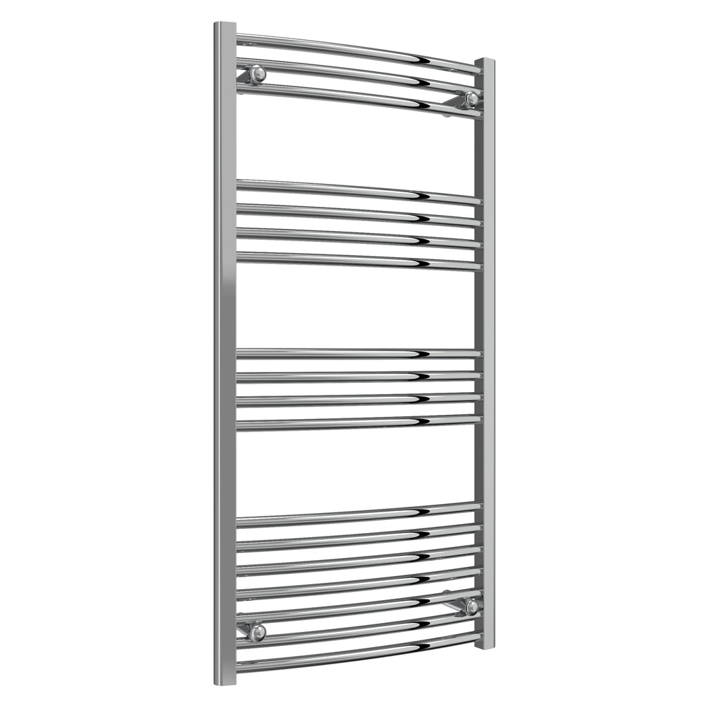 Diva Reina Designer Chrome Curved Towel Rail Radiator