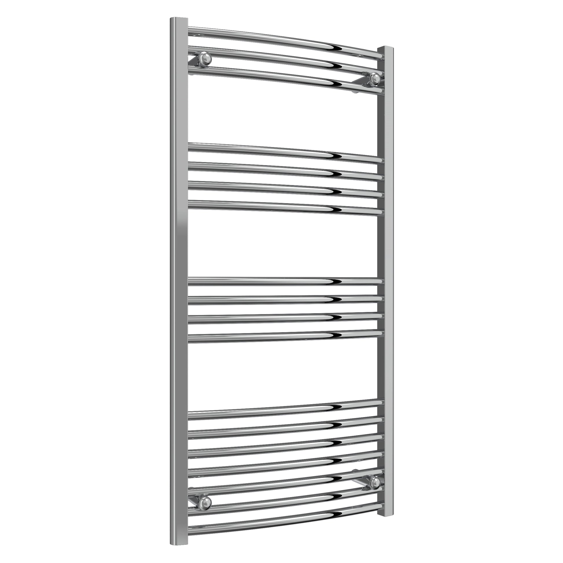 Diva Reina Designer Chrome Curved Towel Rail Radiator