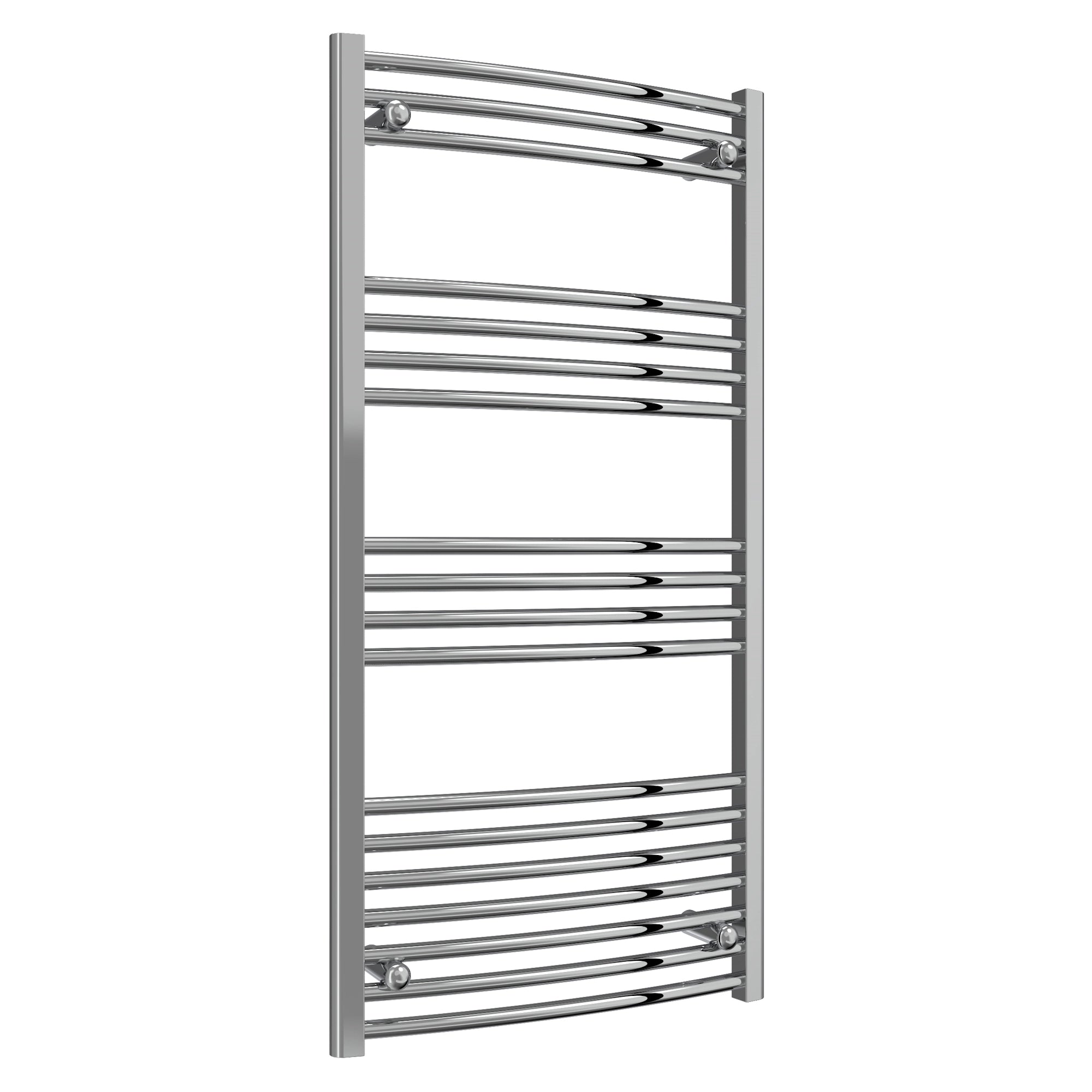 Diva Reina Designer Chrome Curved Towel Rail Radiator