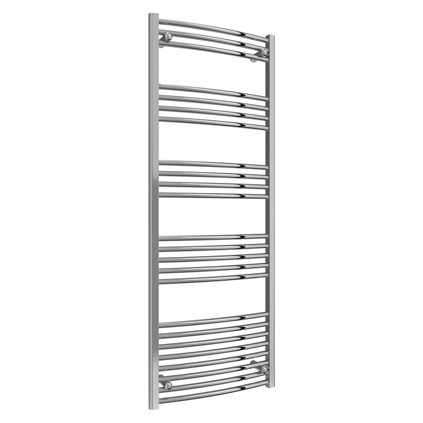 Diva Reina Designer Chrome Curved Towel Rail Radiator