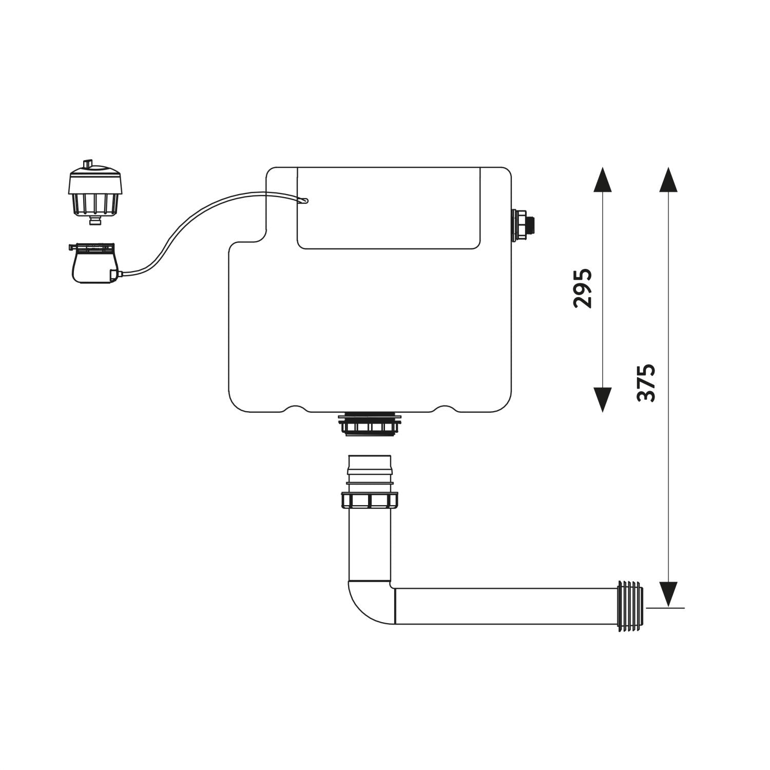 Concealed Scudo WC Toilet Cistern