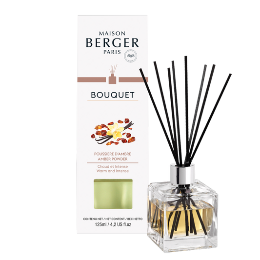 Amber Powder Clear Cube Scented Bouquet