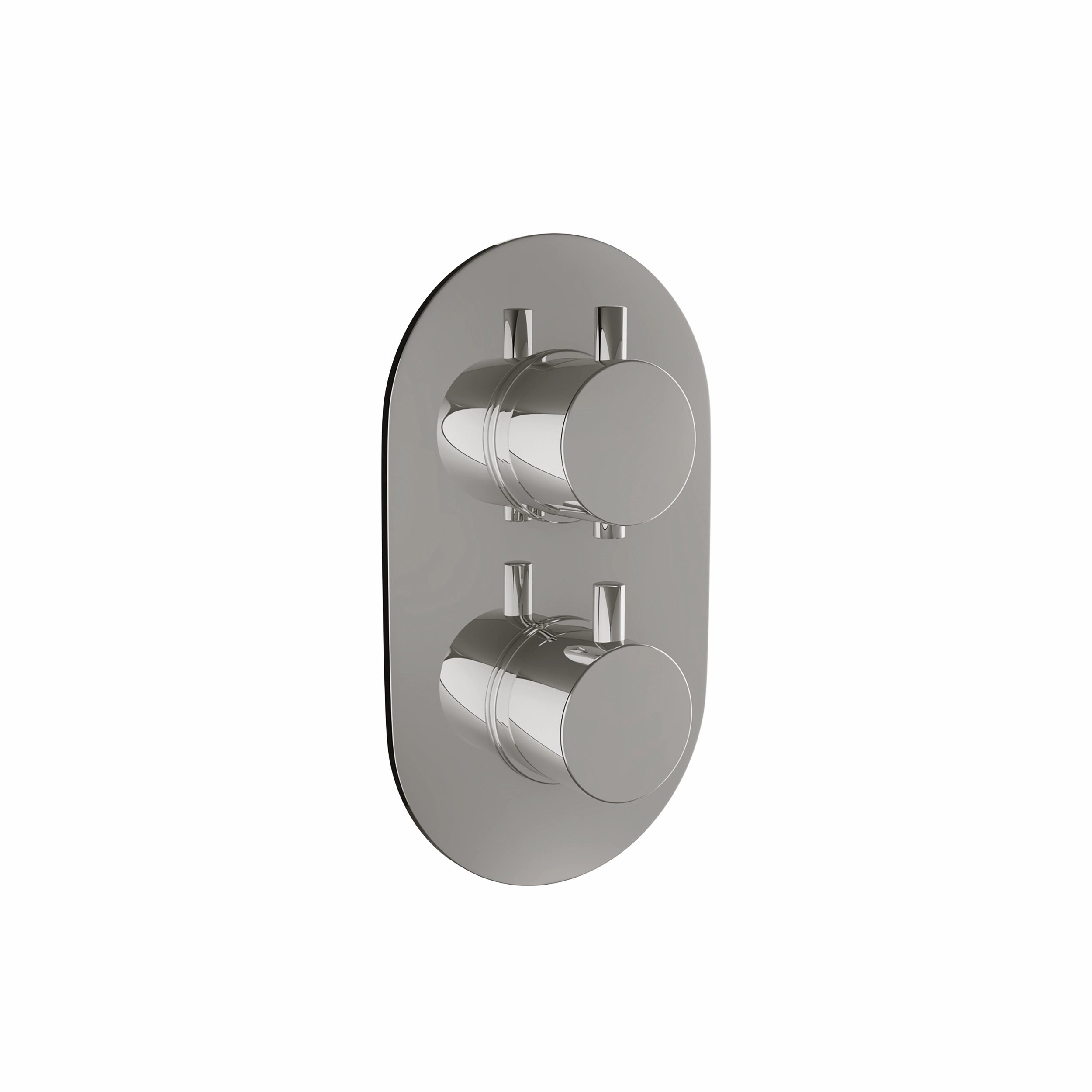 Chrome Oval Handle Thermostatic Concealed Shower Valve