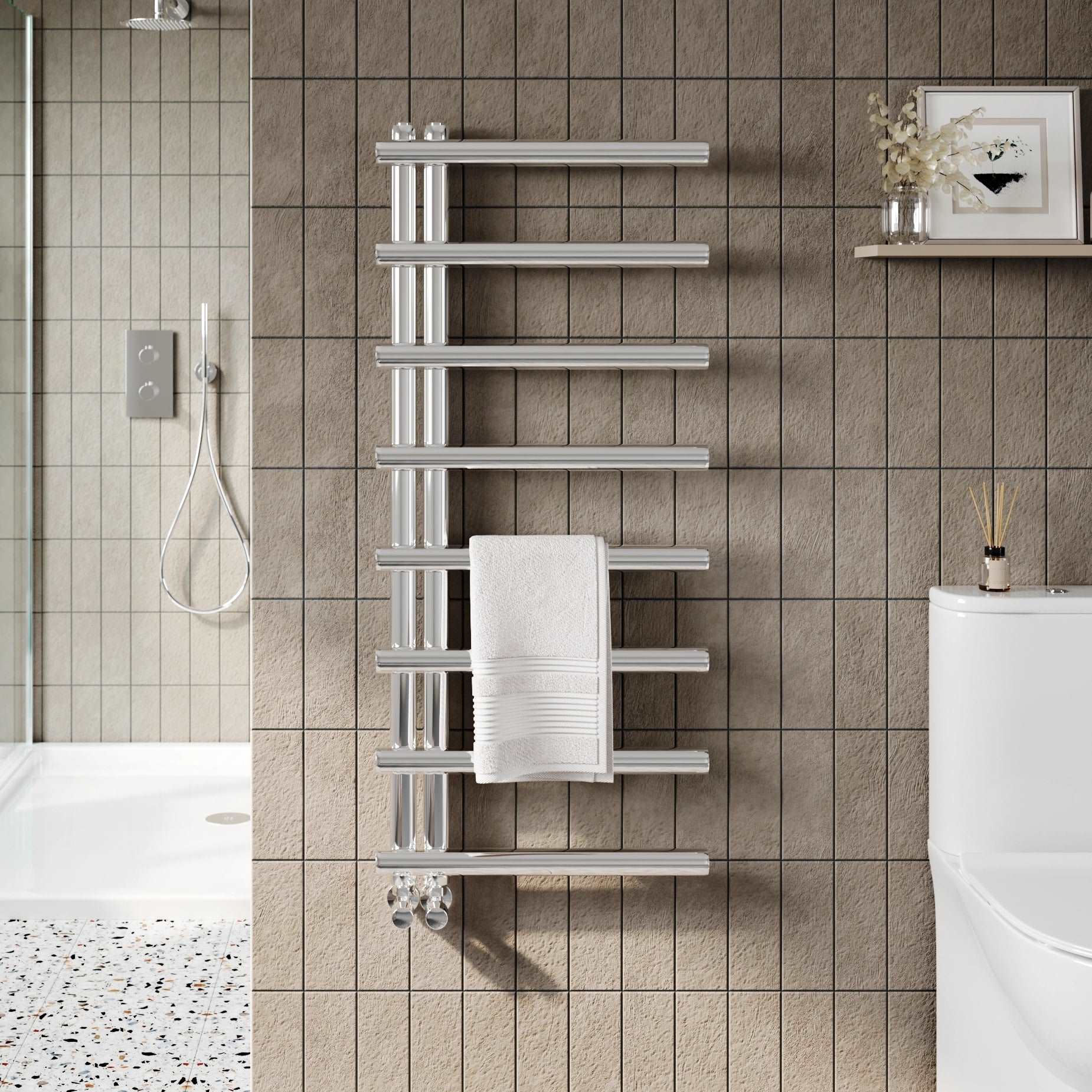 Carlo Designer Carbon Steel Towel Radiator