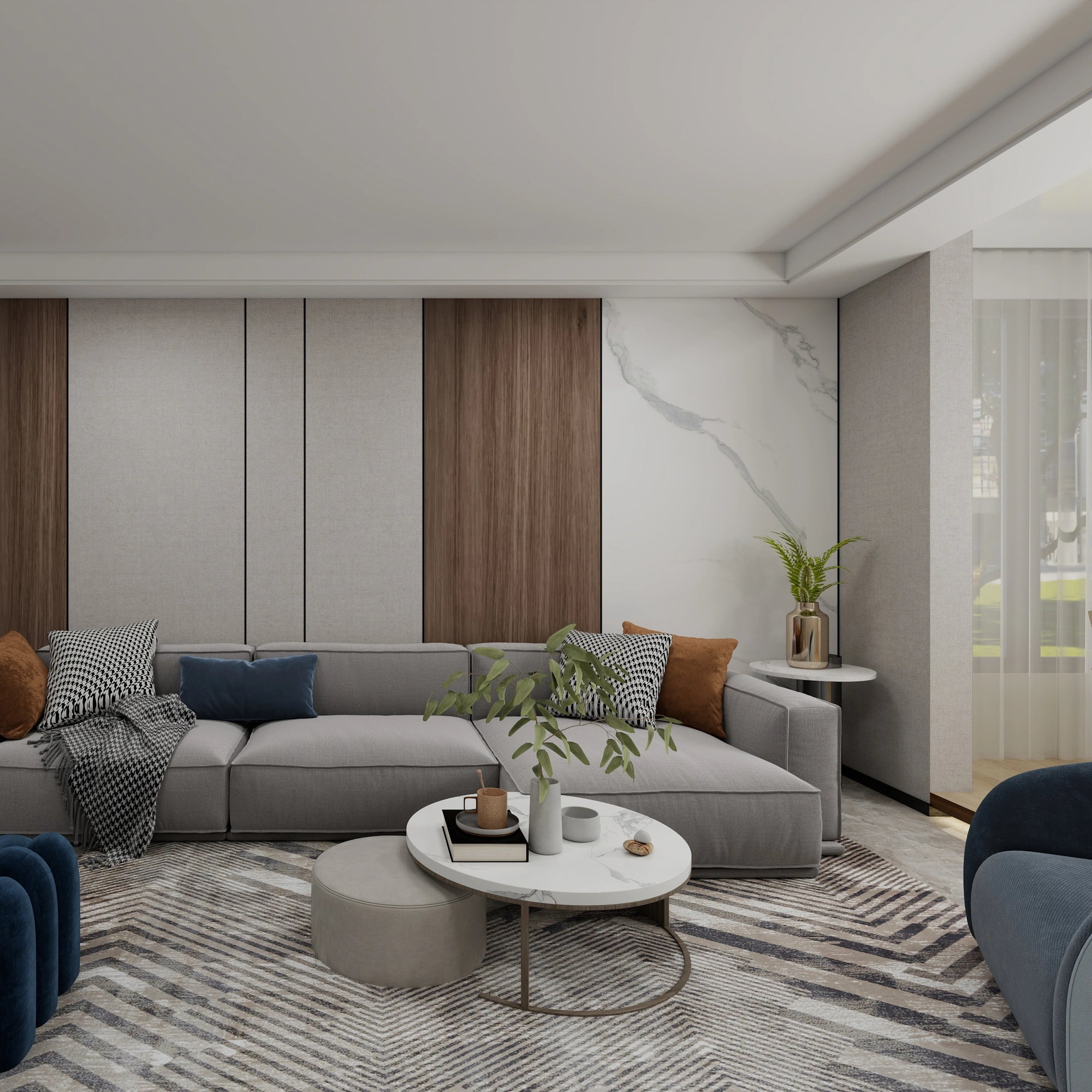 Vellura Carrara Marble Waterproof Wall Panel