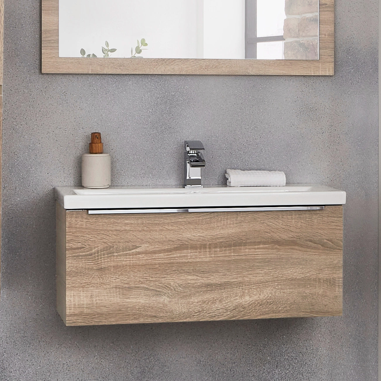 Kore Kartell Wall Hung Basin Sink Vanity Unit – Bubbles Showers and ...