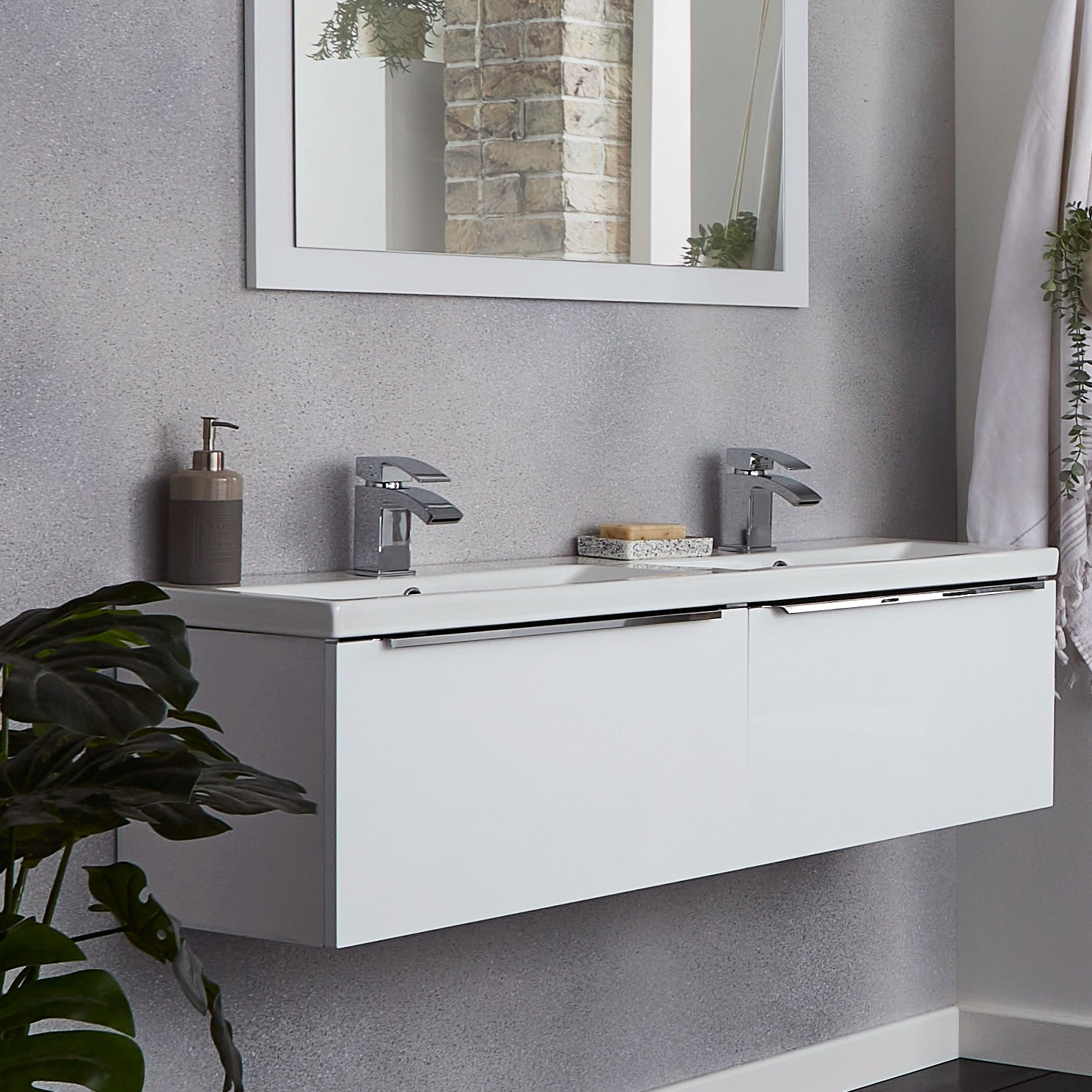Kore Kartell Wall Hung Basin Sink Vanity Unit