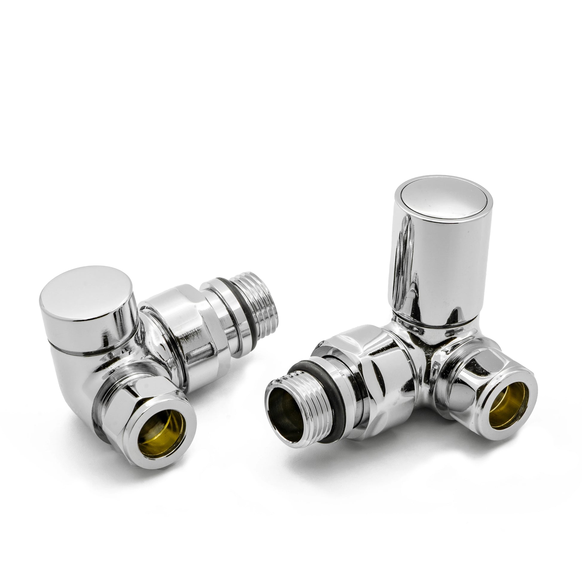 Crova Reina Corner Radiator Valves and LockShield