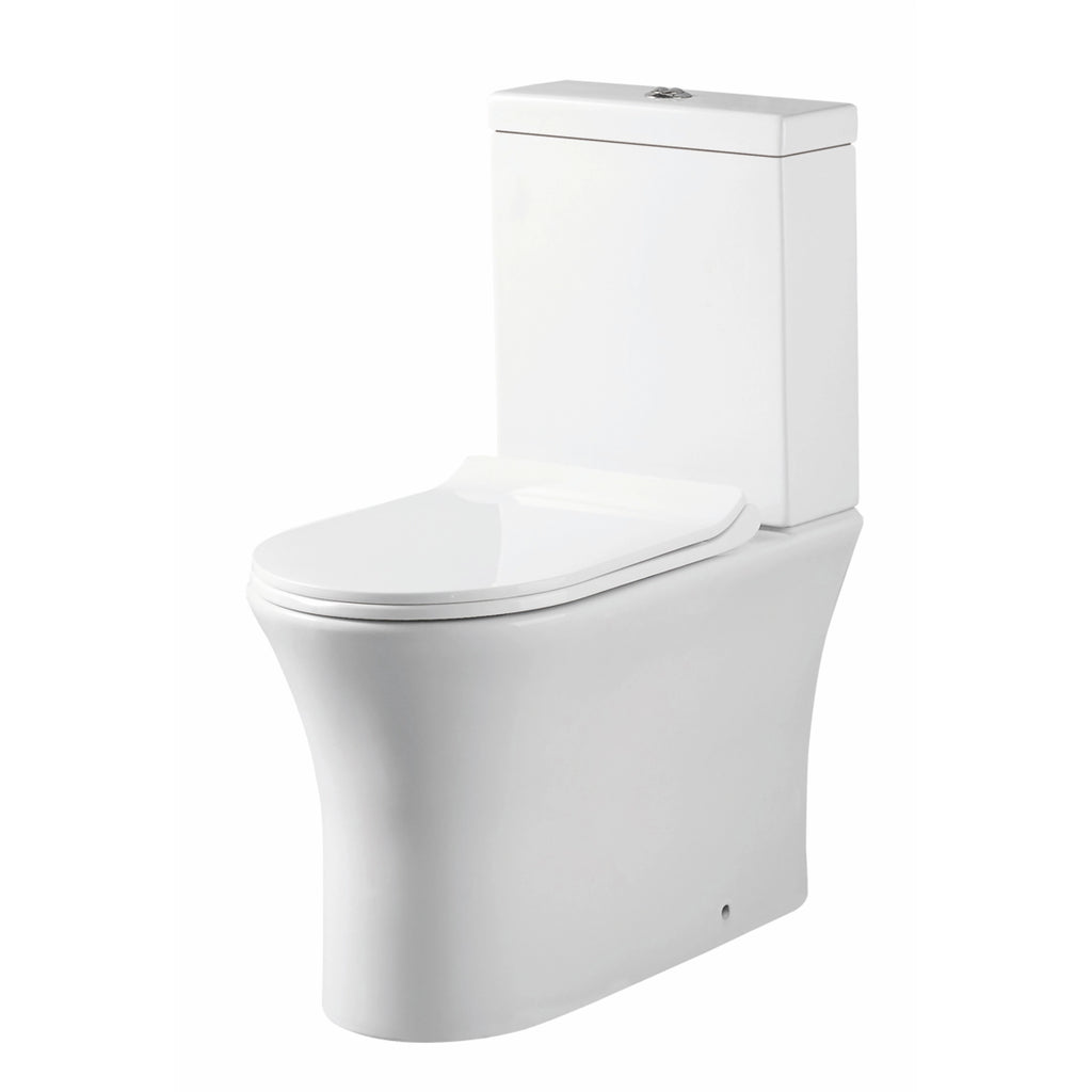 Deia Comfort Height Rimless Closed Back Scudo WC Toilet with Soft Close Seat Option