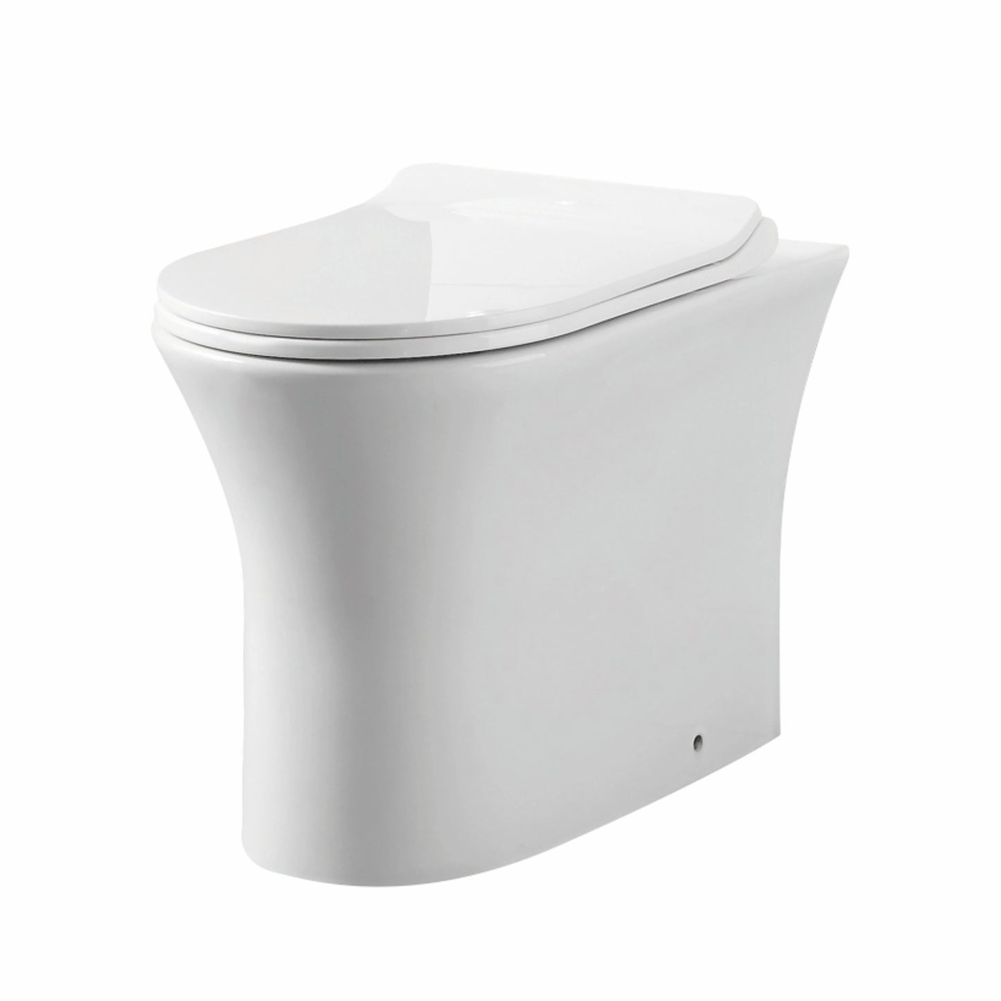 Deia Comfort Height Rimless Back to Wall Scudo WC Toilet with Soft Close Toilet Seat Option
