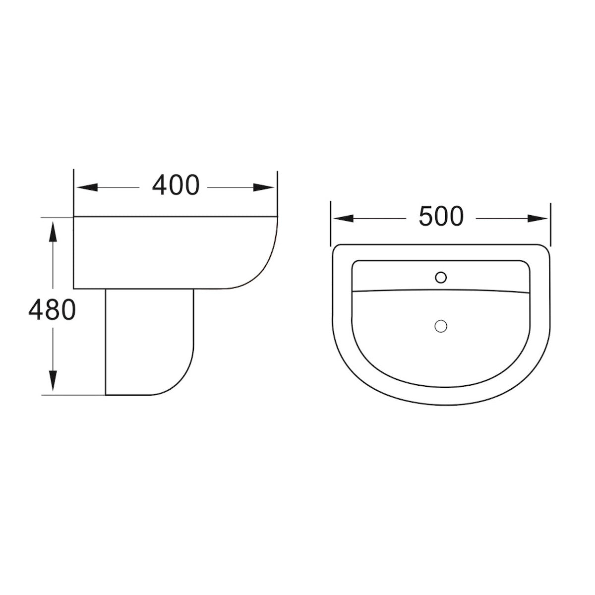 Belini & Deia Semi Pedestal Basin