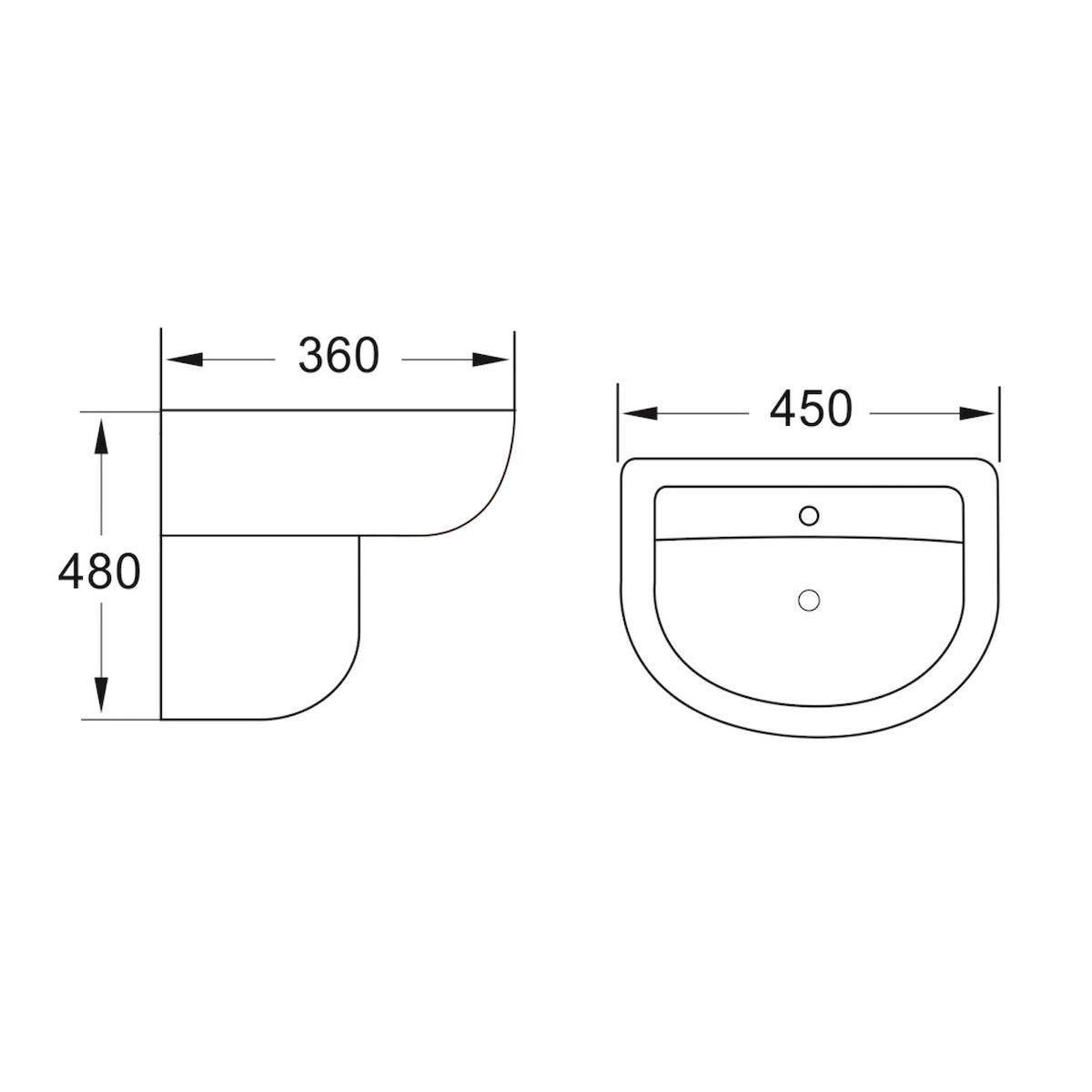 Belini & Deia Semi Pedestal Basin