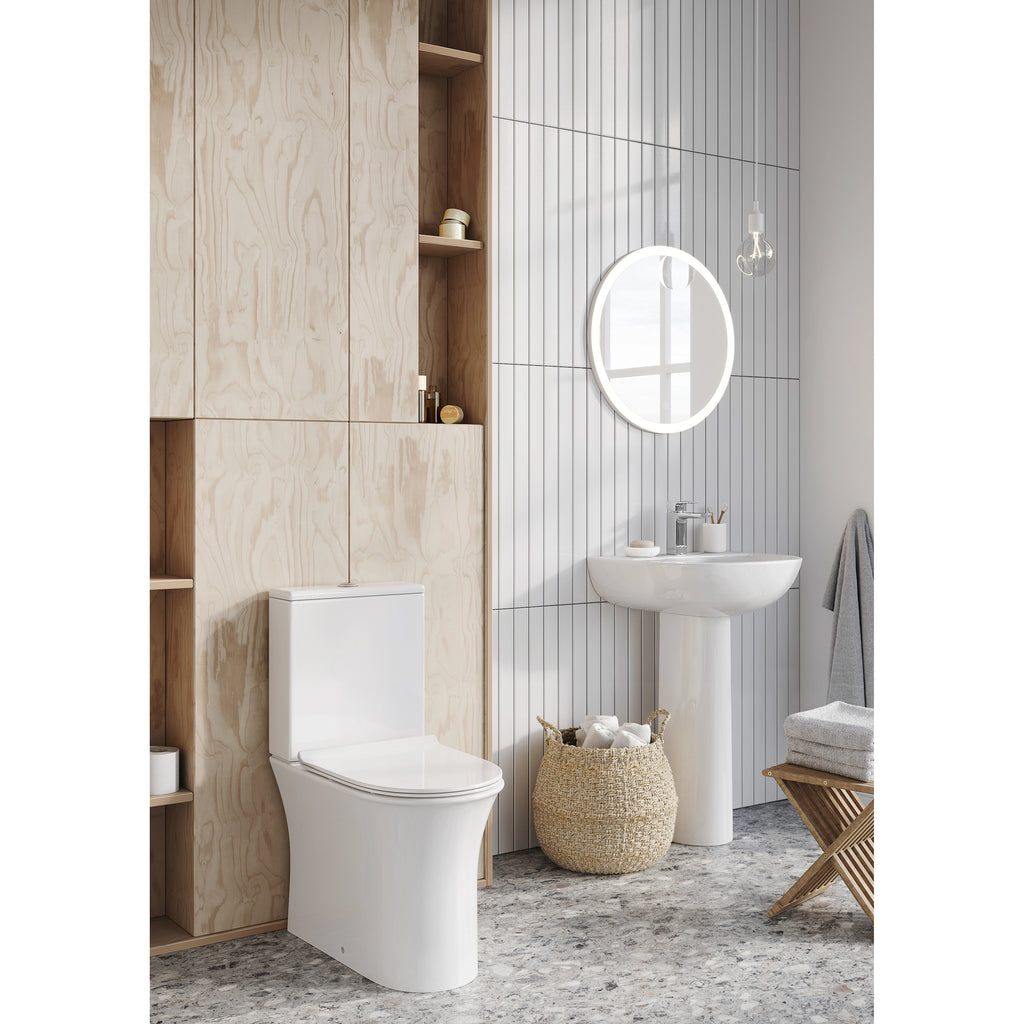 Deia Rimless Closed Back Scudo WC Toilet with Soft Close Seat Option