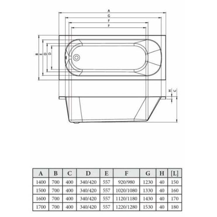 Sinda Full Designer Bathroom Suite with Bath Toilet and Vanity Unit