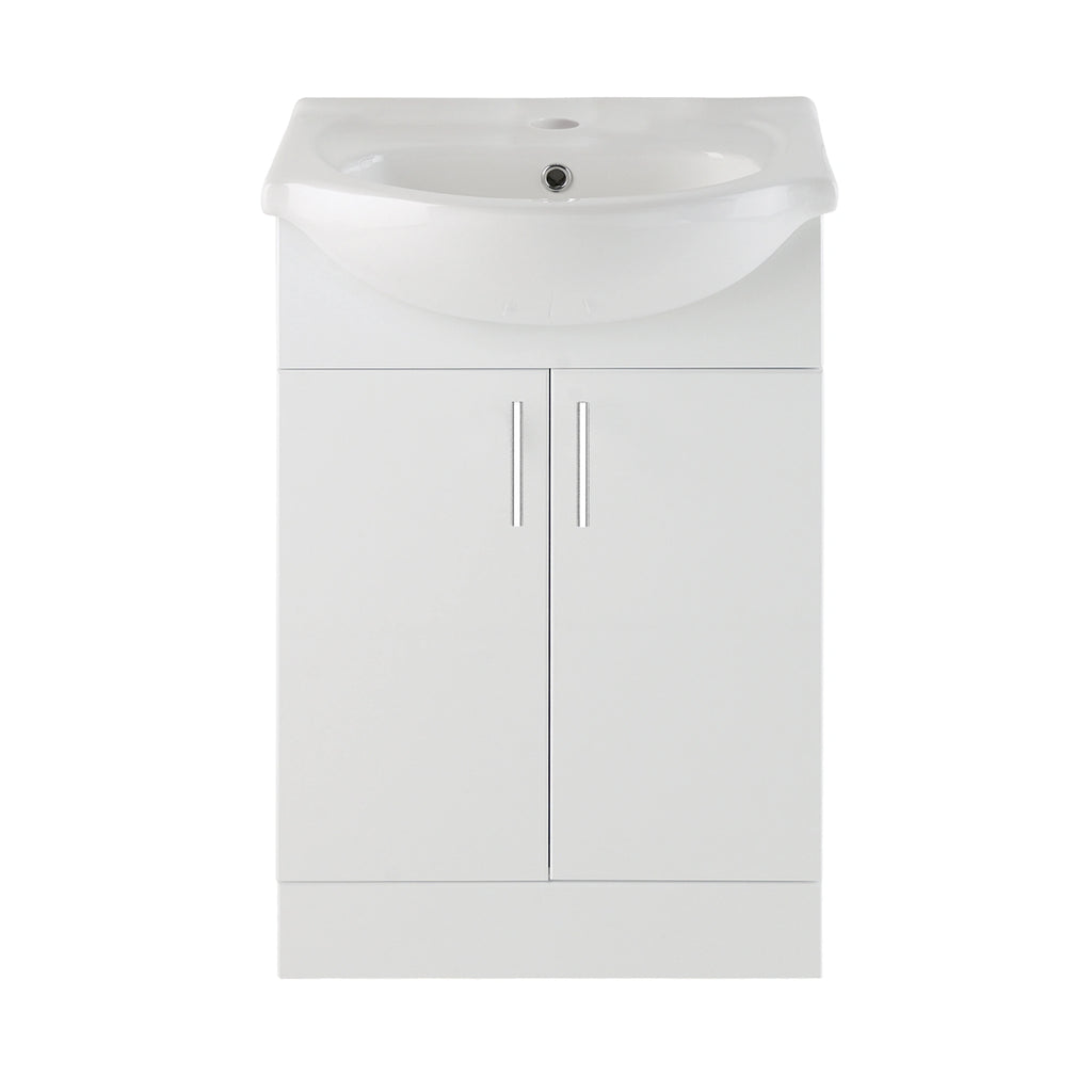 Sinda Full Designer Bathroom Suite with Shower Enclosure Toilet and Vanity Unit