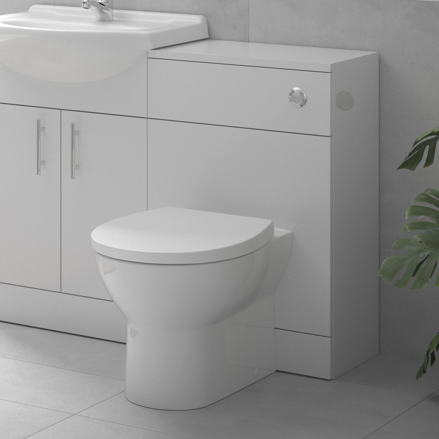 Norcia Rimless Back to Wall WC Toilet with Soft Close Seat