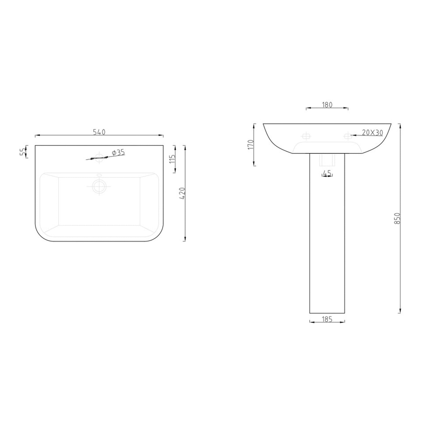 Norcia Bath Full Designer Bathroom Suite