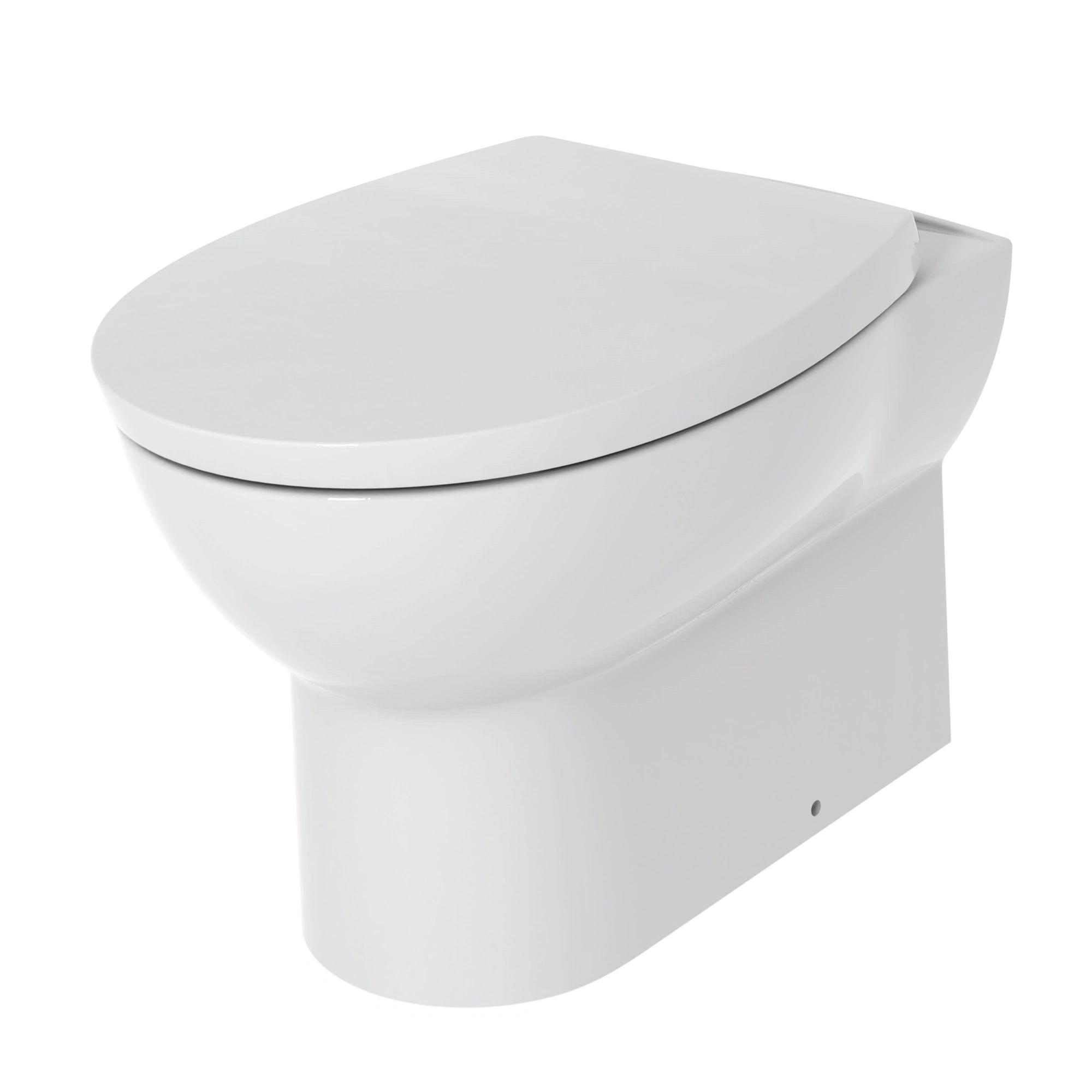 Sinda Floor Bathroom Set with Standing Basin Sink Vanity Unit WC Unit and Back to Wall Pan