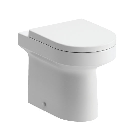 Seville Rimless Back to Wall WC Toilet with Soft Close Seat