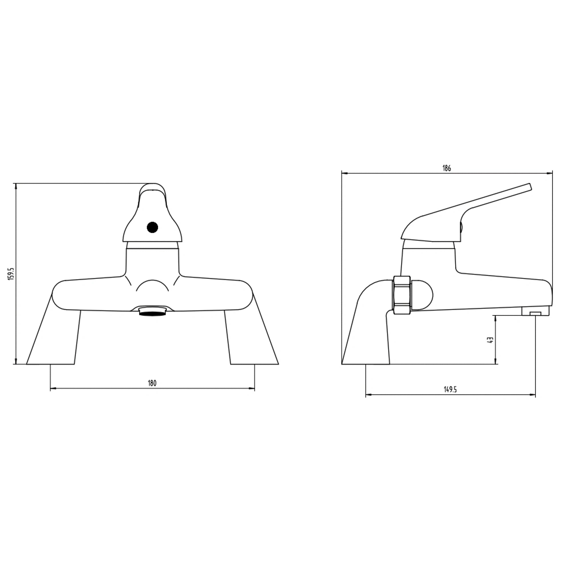 Sinda Full Designer Bathroom Suite with Bath Toilet and Vanity Unit
