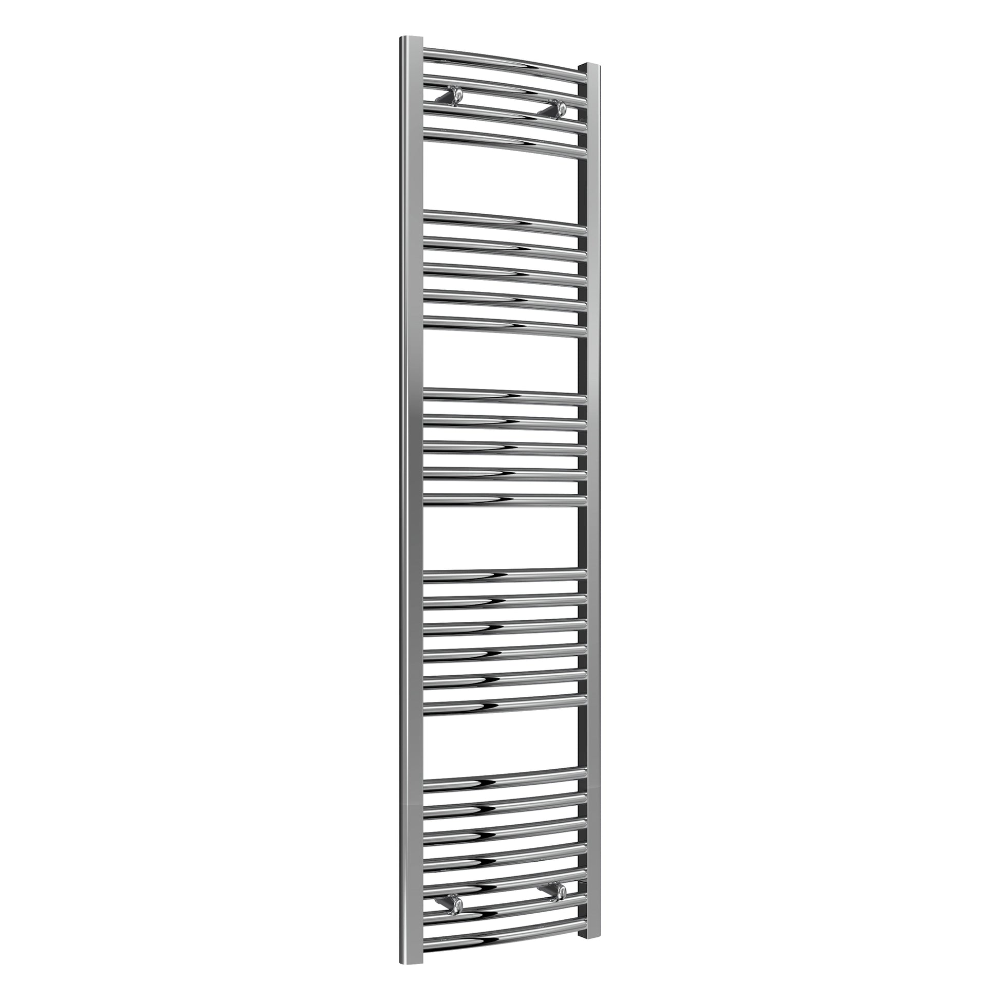 Diva Reina Designer Chrome Curved Towel Rail Radiator