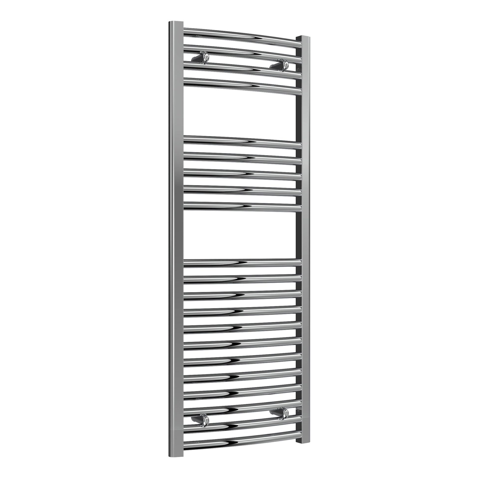Diva Reina Designer Chrome Curved Towel Rail Radiator