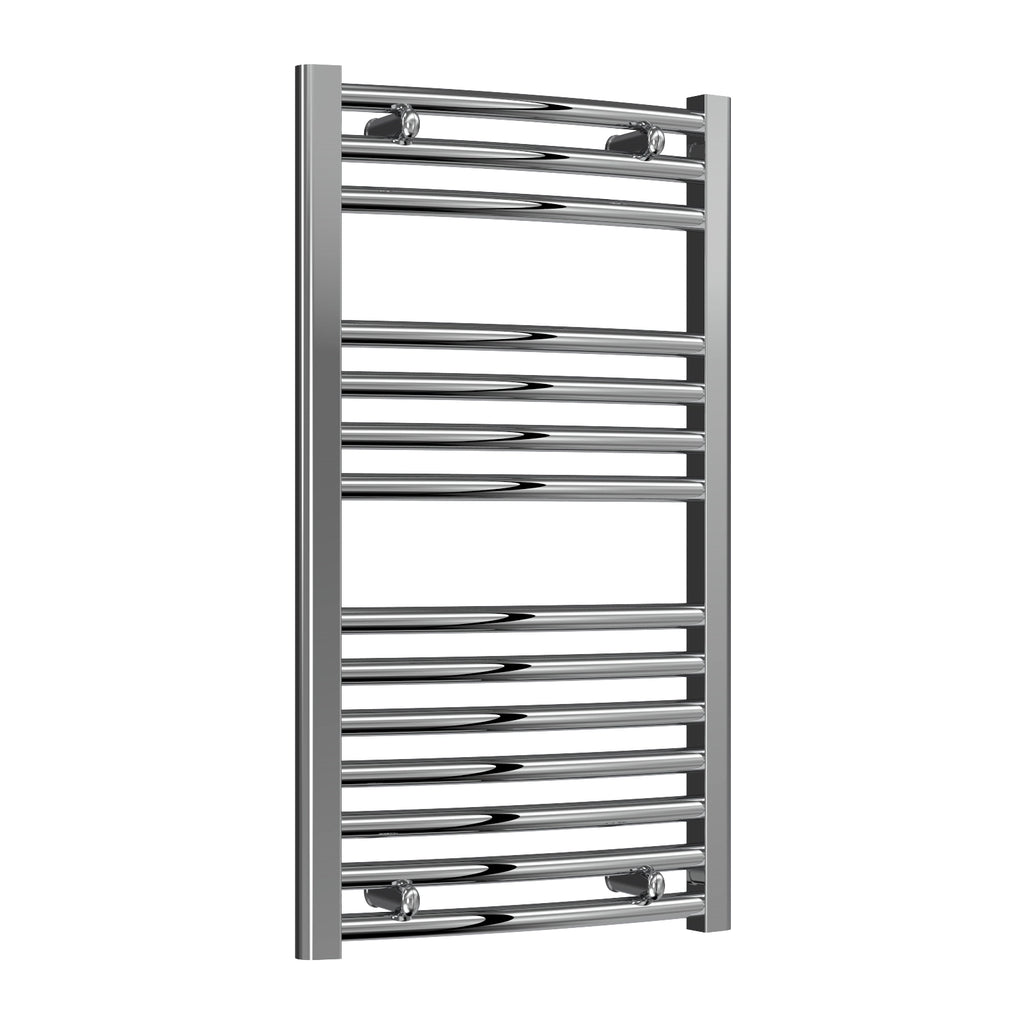 Diva Reina Designer Chrome Curved Towel Rail Radiator