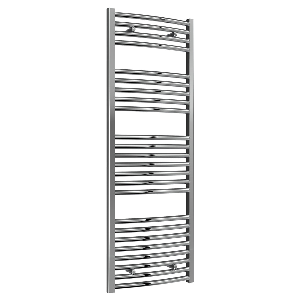Diva Reina Designer Chrome Curved Towel Rail Radiator