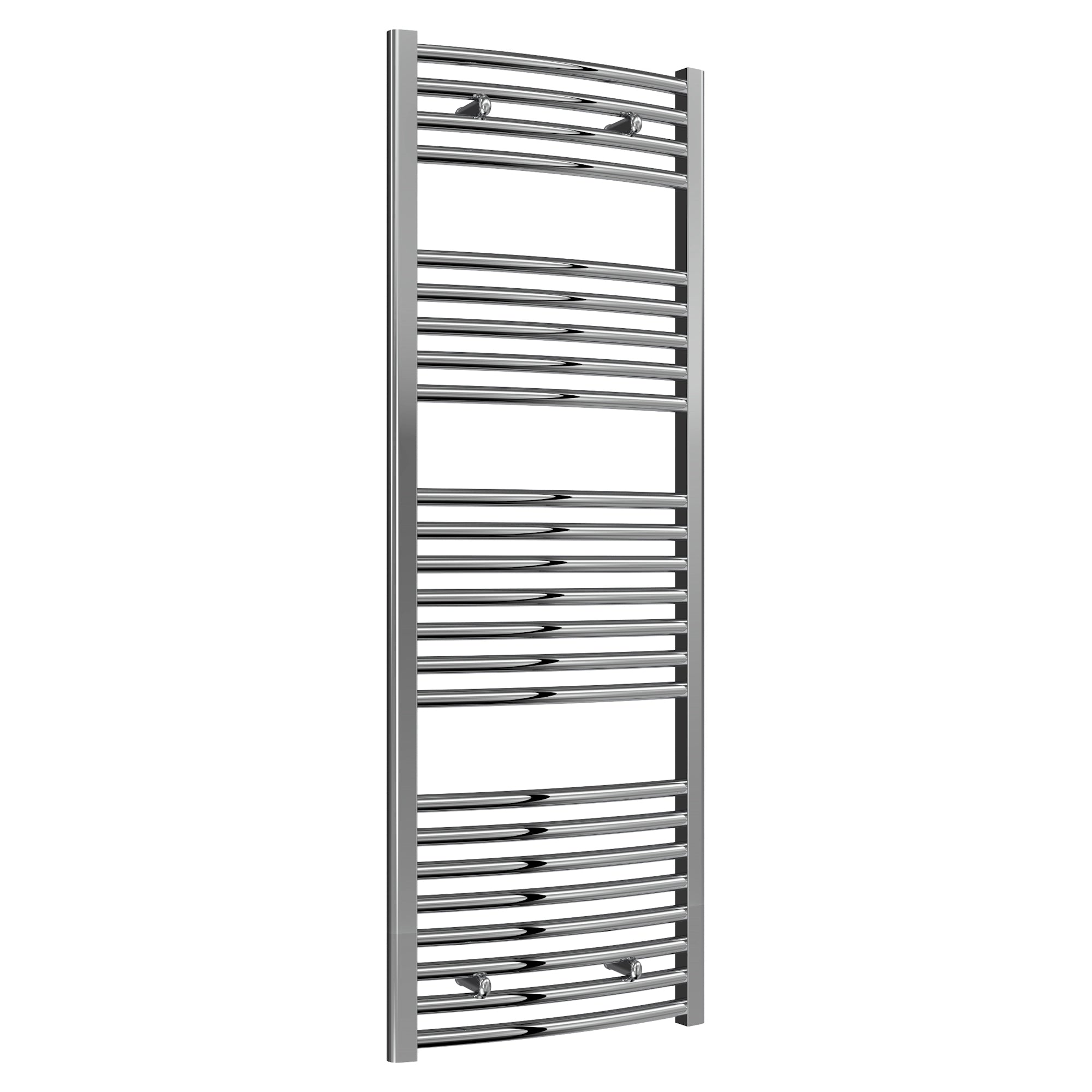 Diva Reina Designer Chrome Curved Towel Rail Radiator