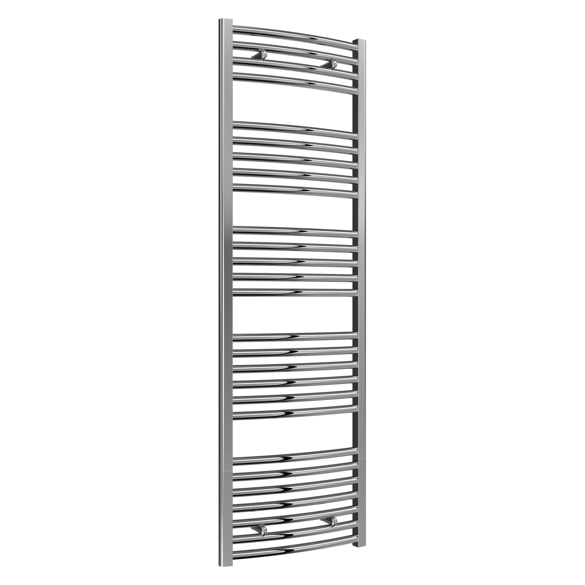 Diva Reina Designer Chrome Curved Towel Rail Radiator