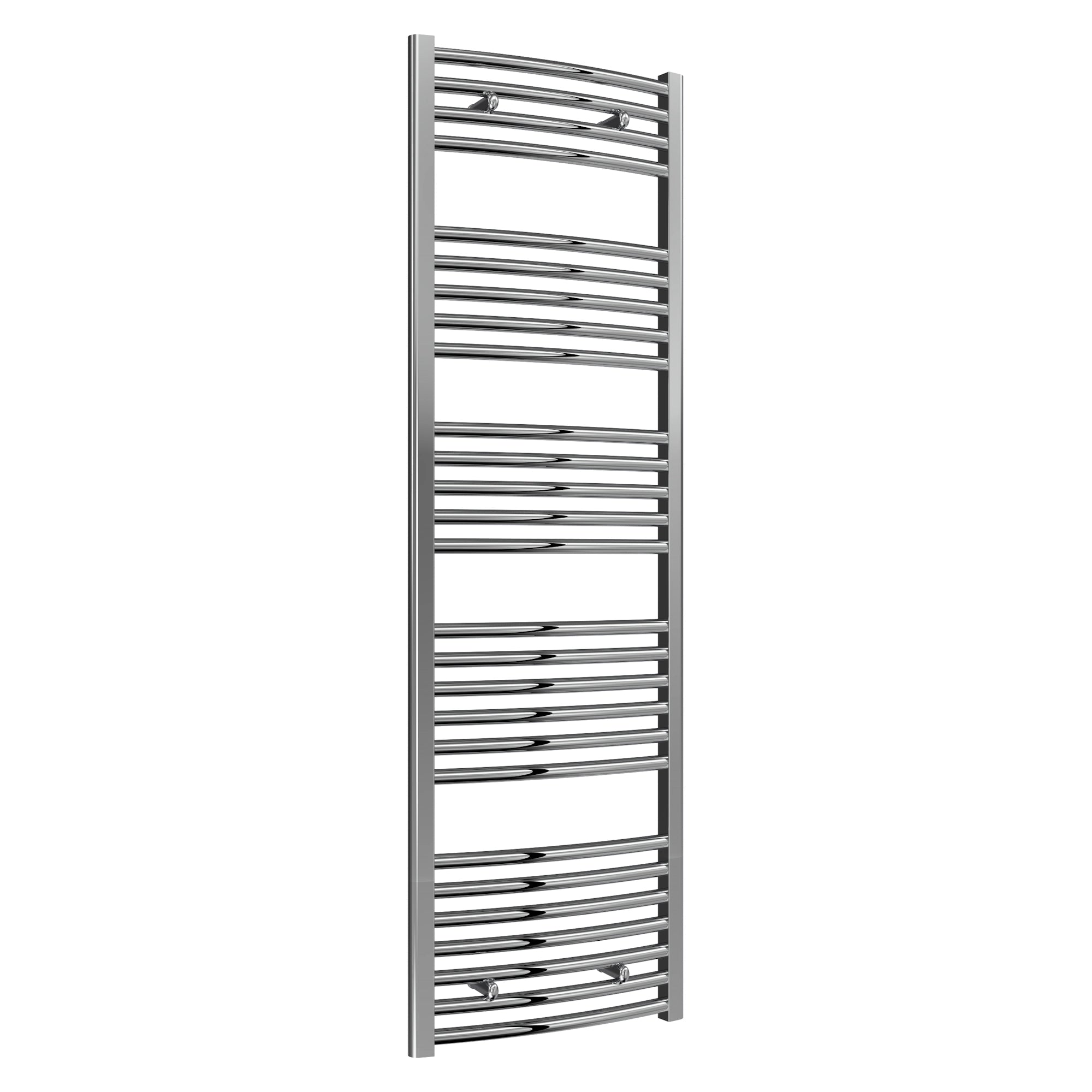 Diva Reina Designer Chrome Curved Towel Rail Radiator