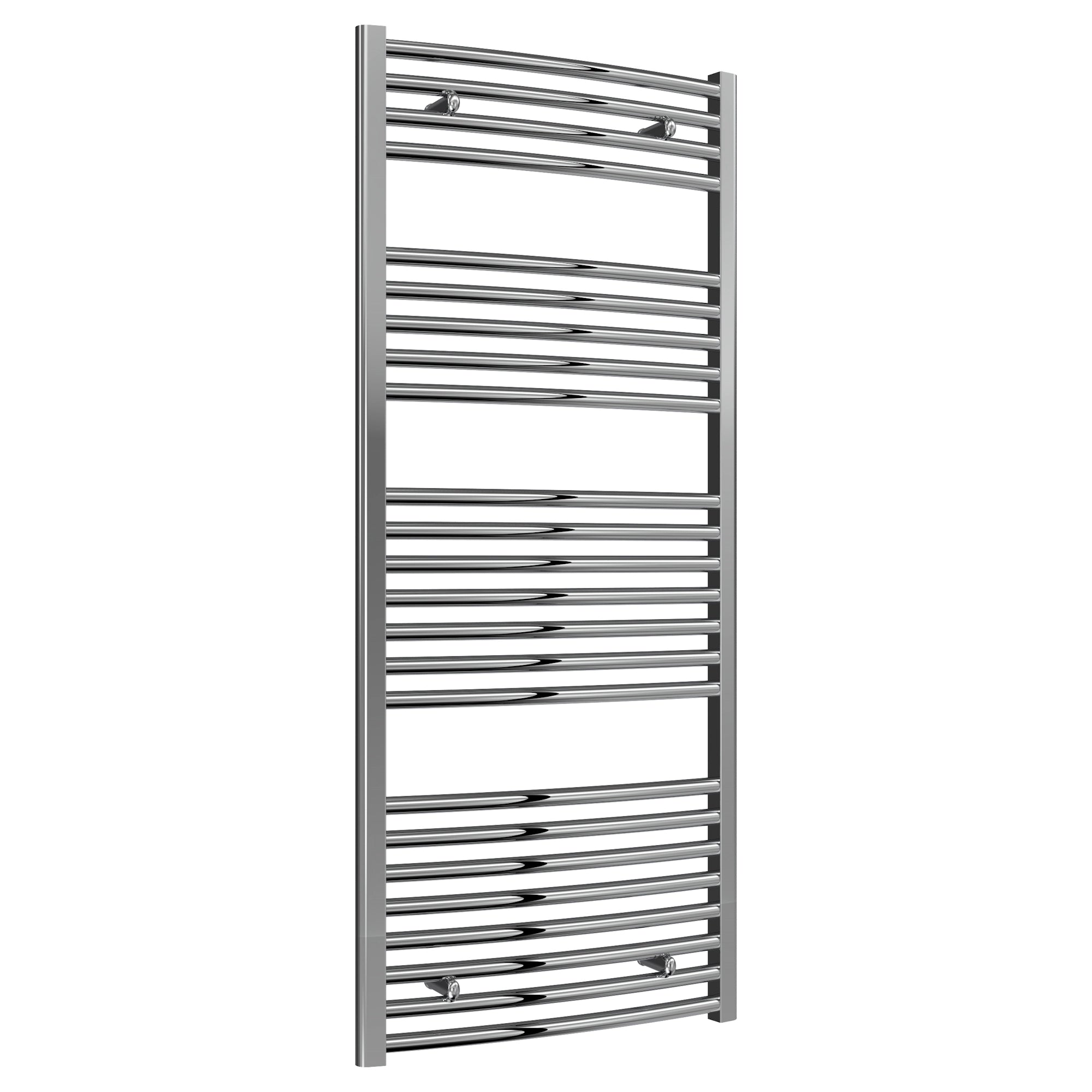 Diva Reina Designer Chrome Curved Towel Rail Radiator