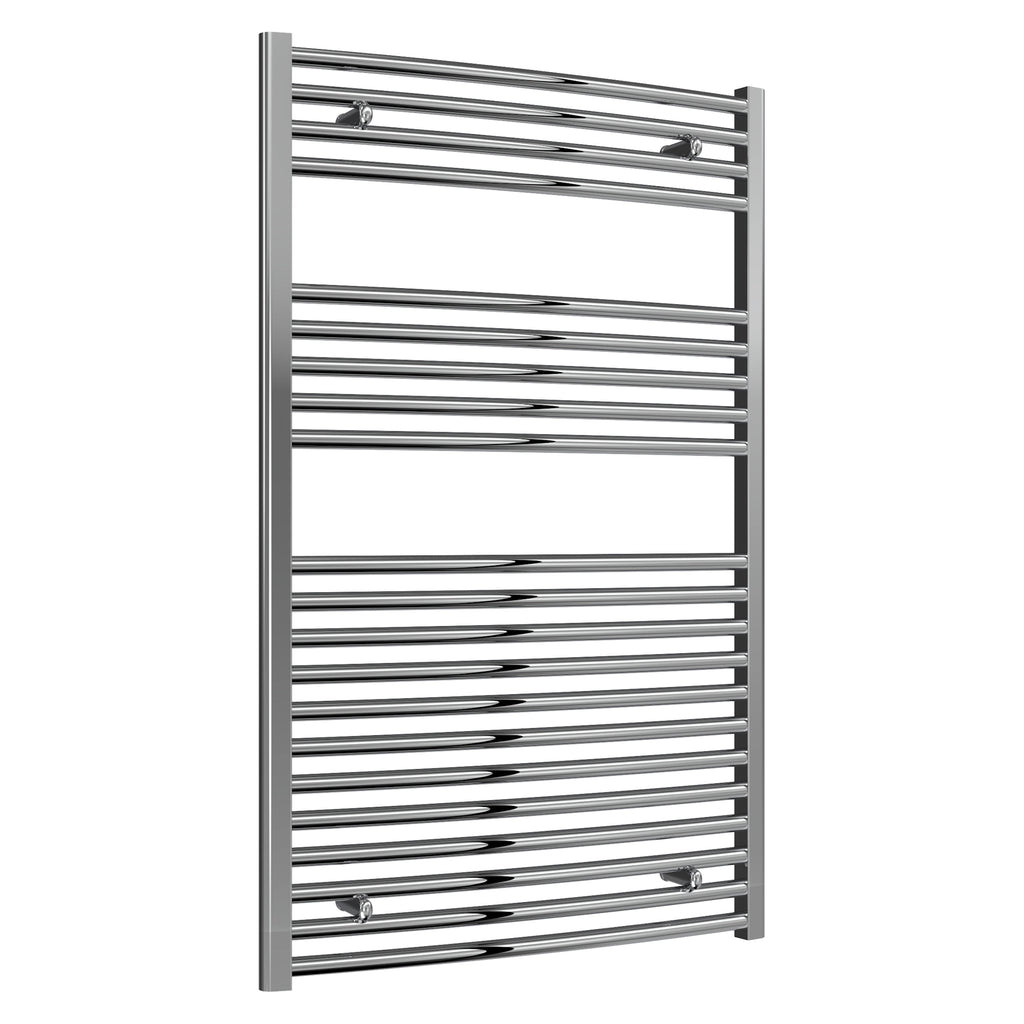 Diva Reina Designer Chrome Curved Towel Rail Radiator