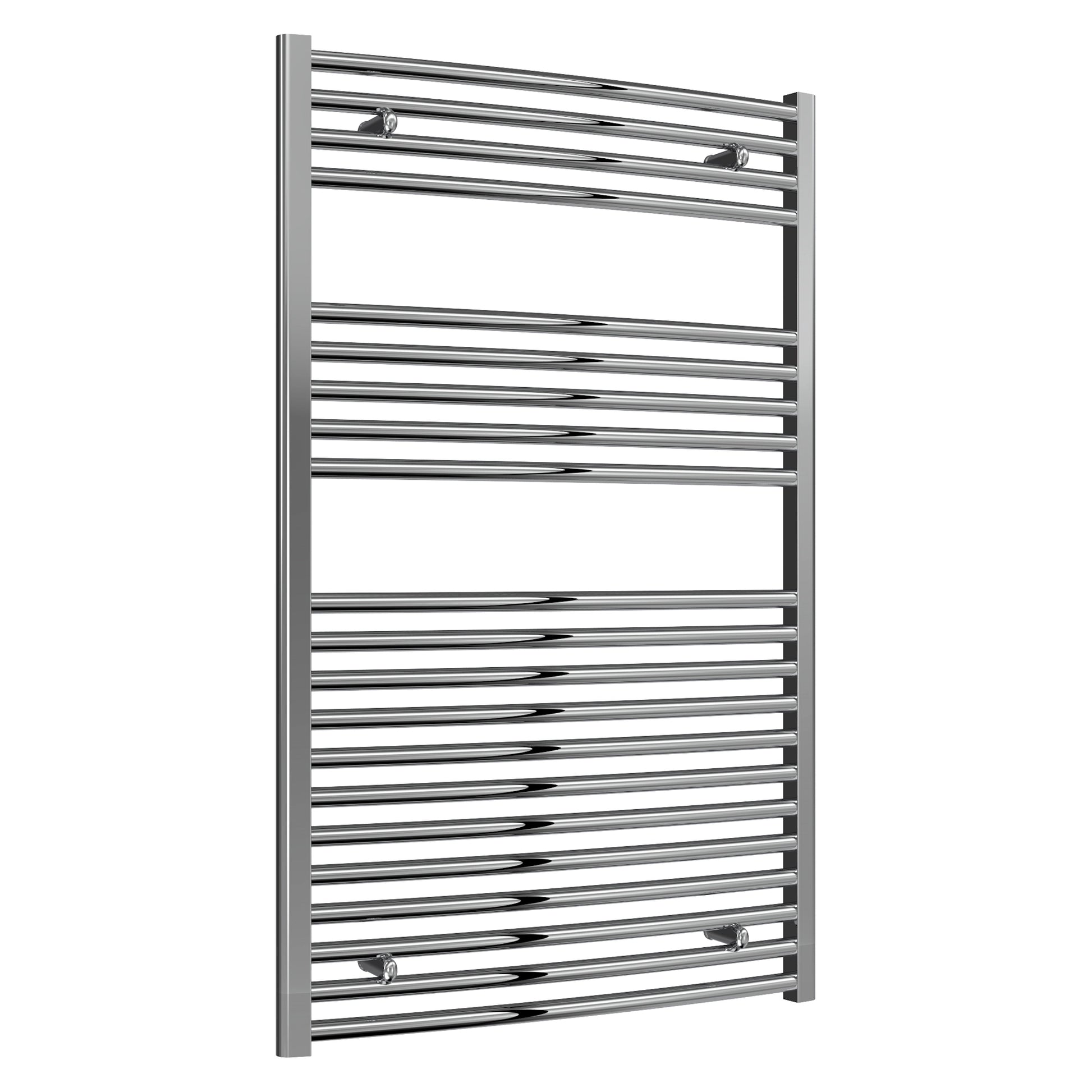 Diva Reina Designer Chrome Curved Towel Rail Radiator