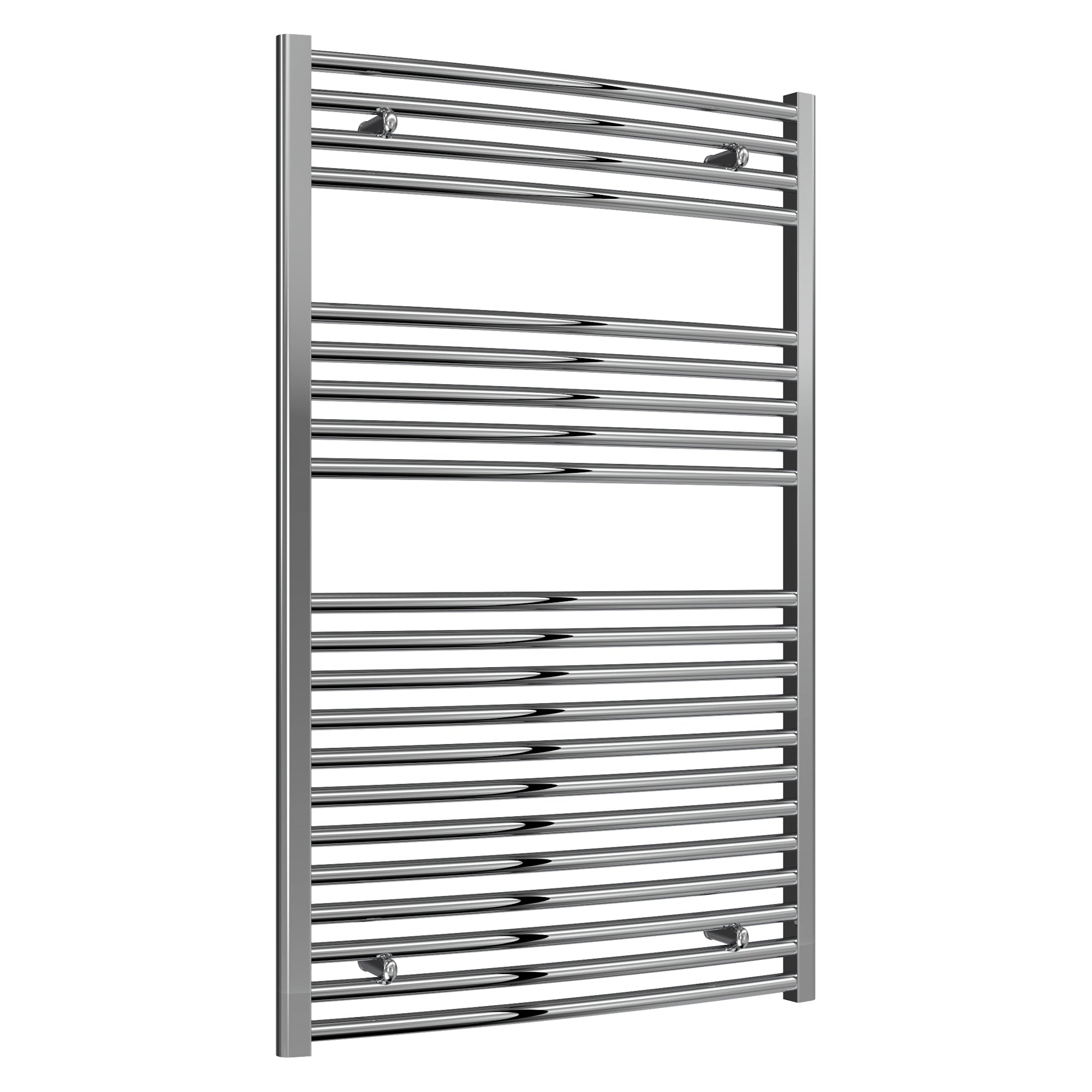 Diva Reina Designer Chrome Curved Towel Rail Radiator