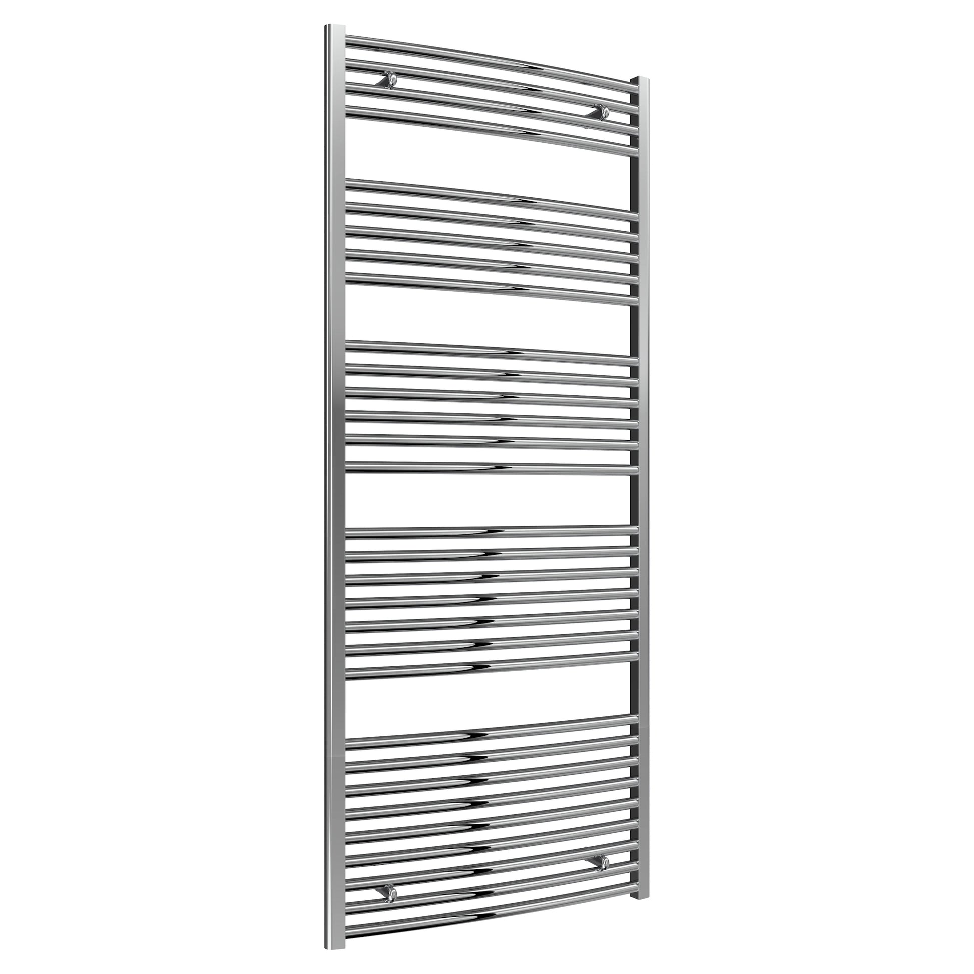 Diva Reina Designer Chrome Curved Towel Rail Radiator